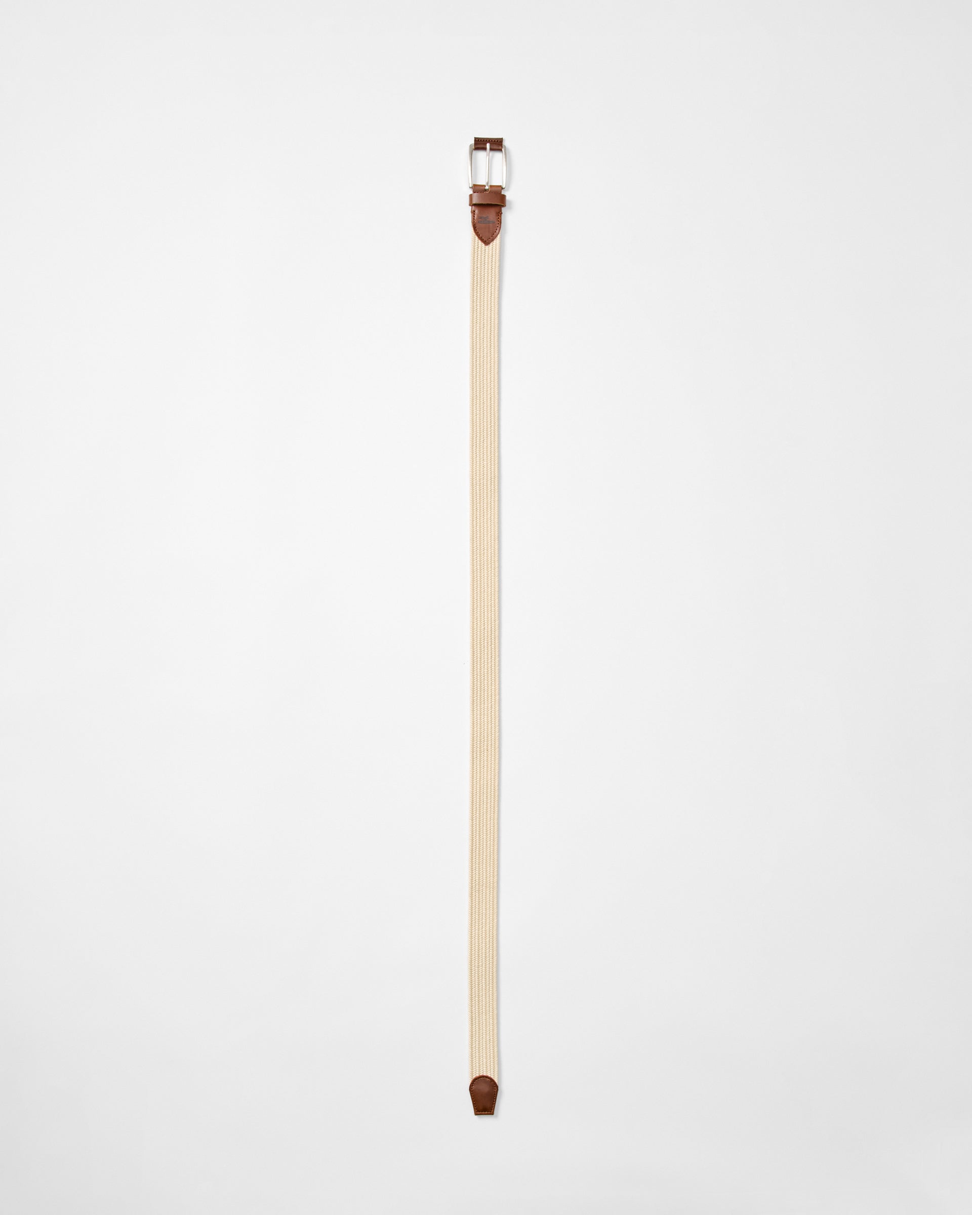 Johnnie-O Farley Waxed Cotton Stretch Belt, Linen