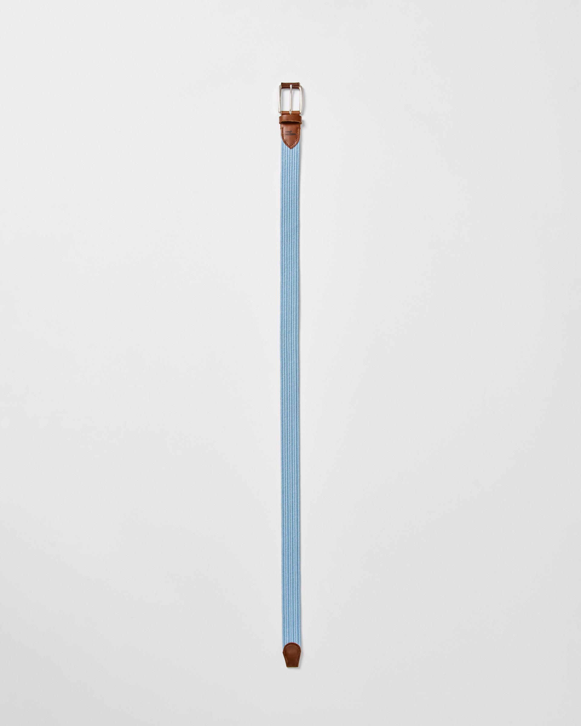 Johnnie-O Farley Waxed Cotton Stretch Belt, Maliblu