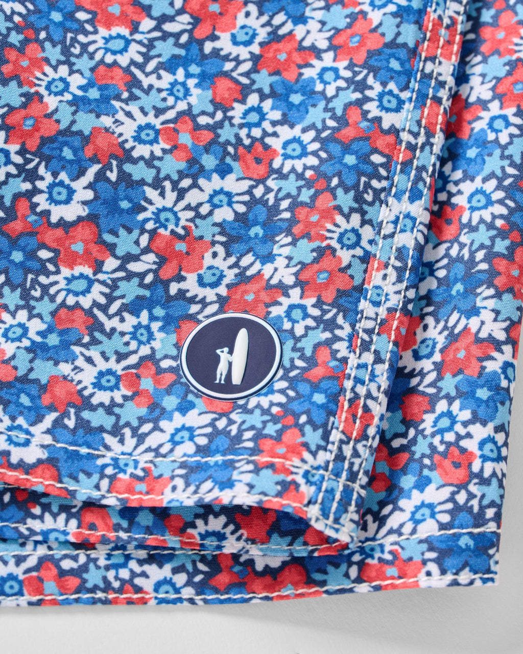 Johnnie-O Half Elastic 7" Swim Trunks, Freesia