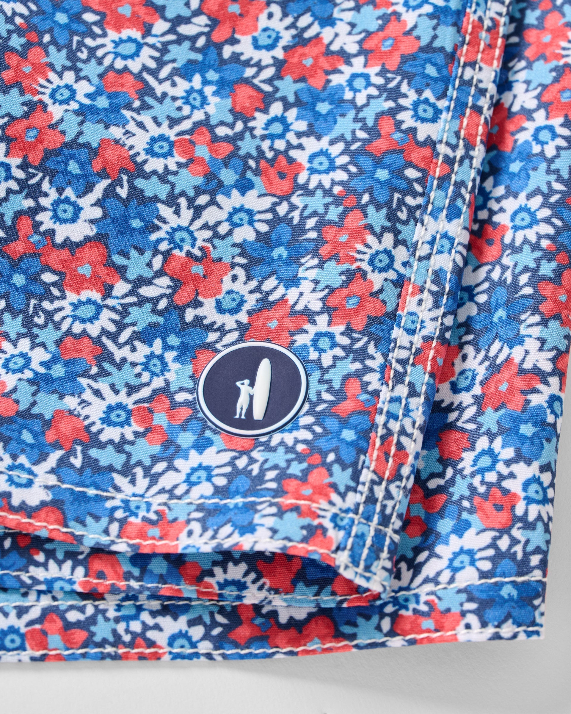 Johnnie-O Half Elastic 7" Swim Trunks, Freesia