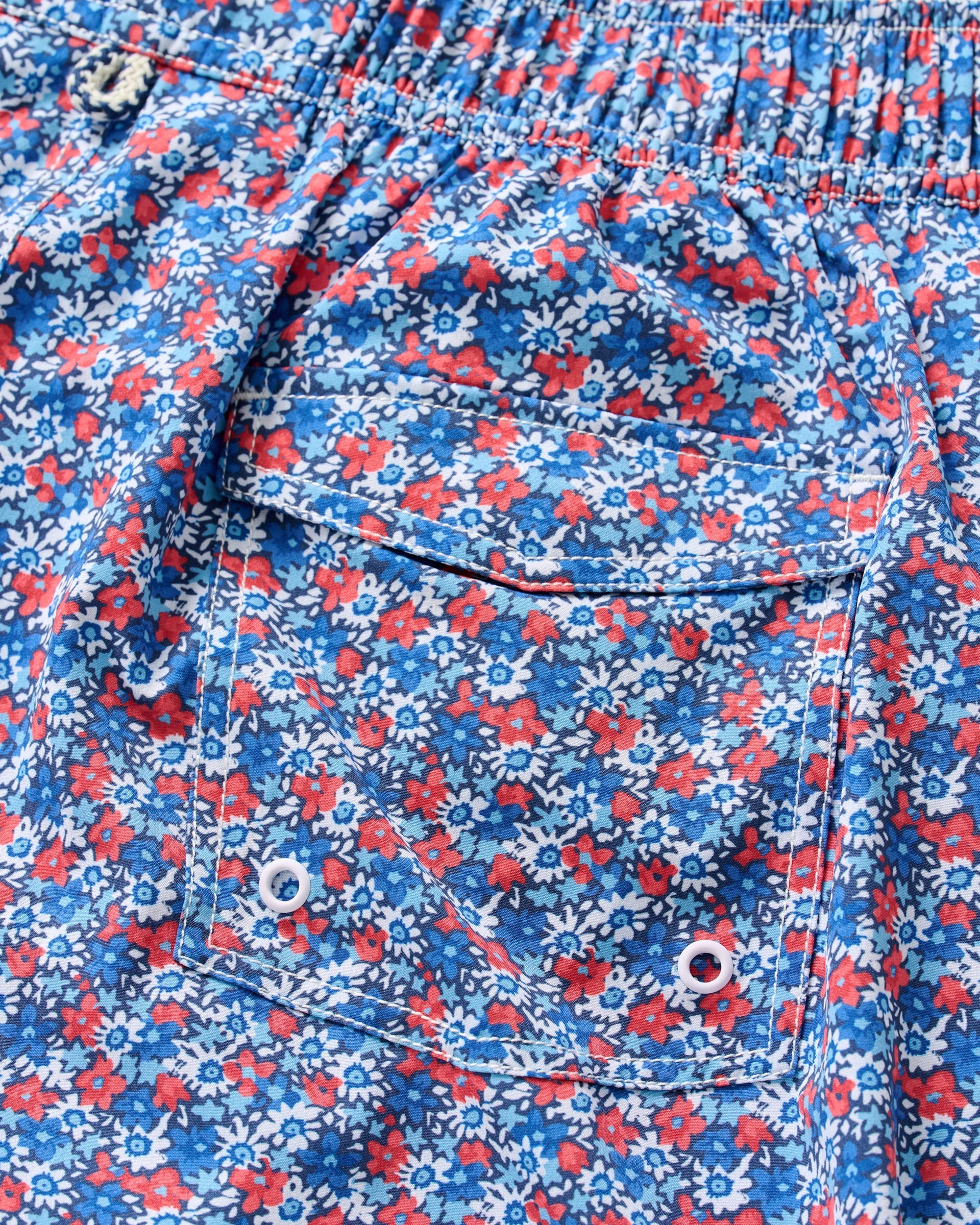 Johnnie-O Half Elastic 7" Swim Trunks, Freesia