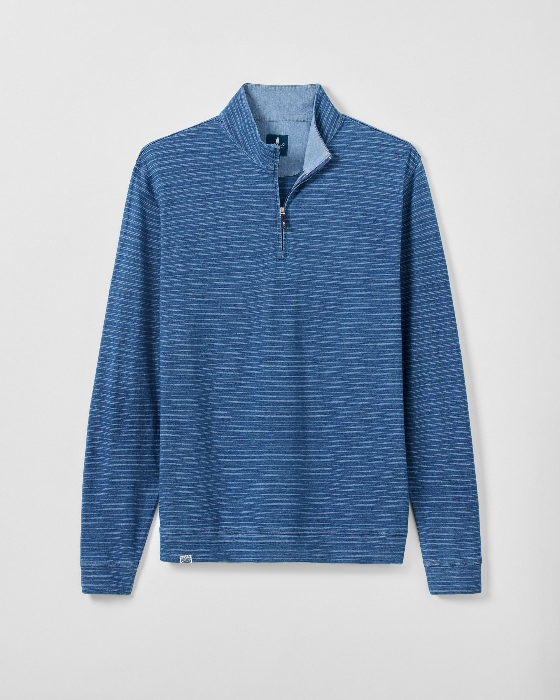 Johnnie-O Genova Hangin Out 1/4 Zip Pullover, Indigo