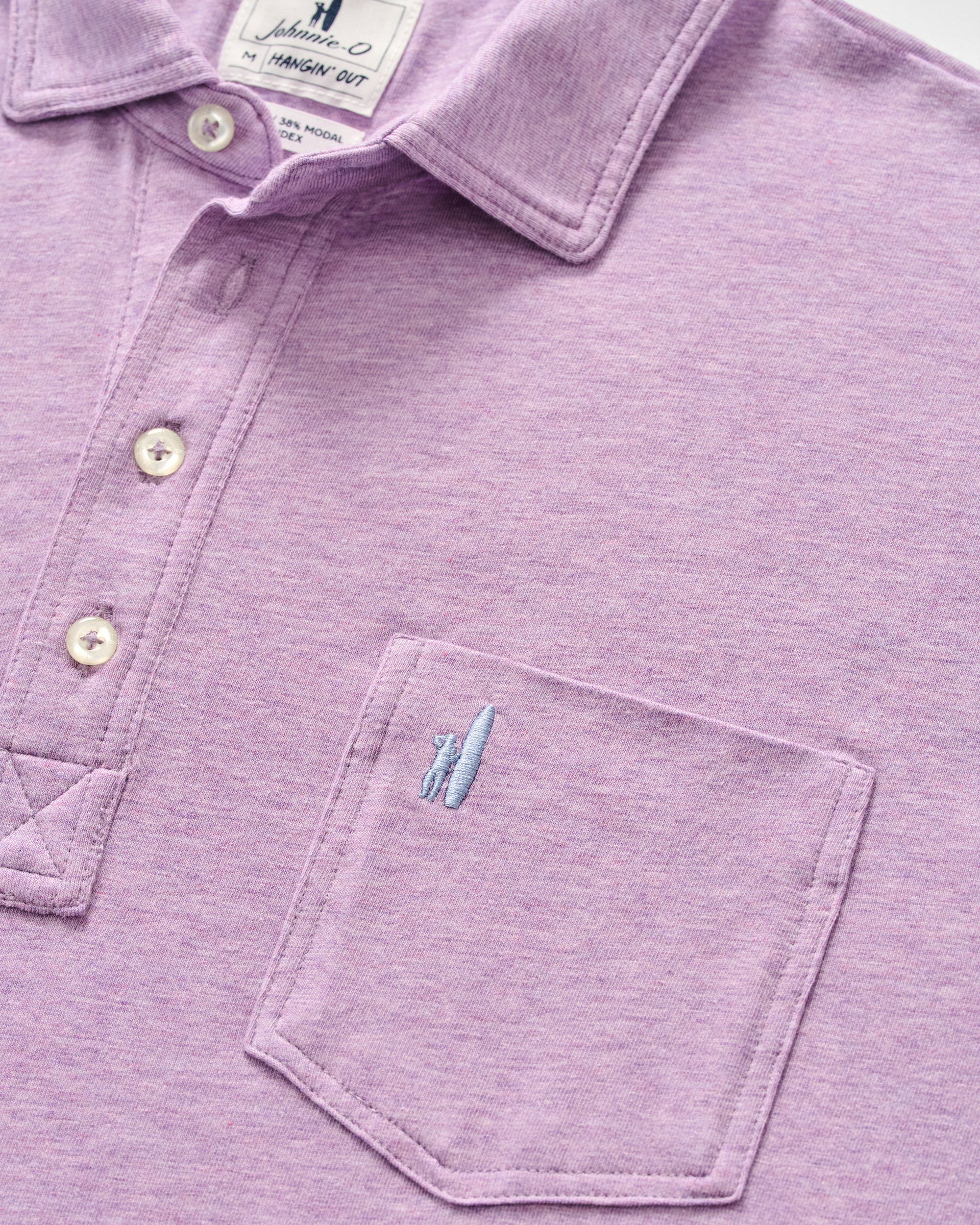 Johnnie-O Original 4-Button Polo - Heather Solid, Aviation