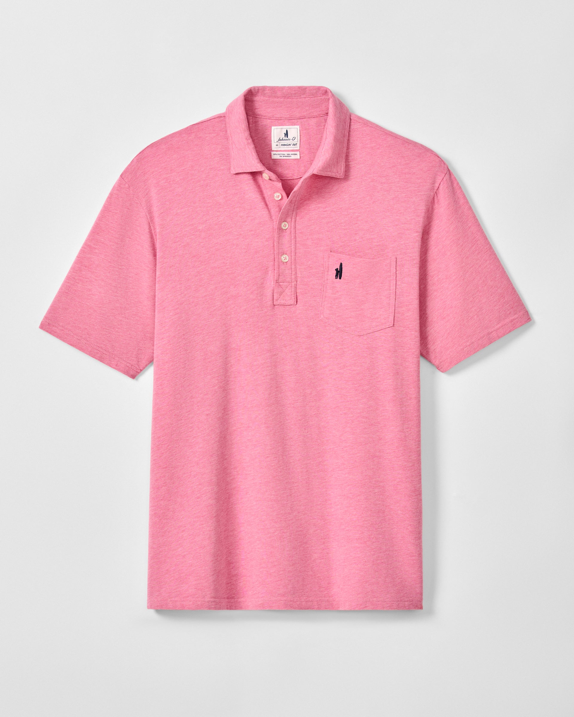 Johnnie-O Original 4-Button Polo - Heather Solid, Rosewater