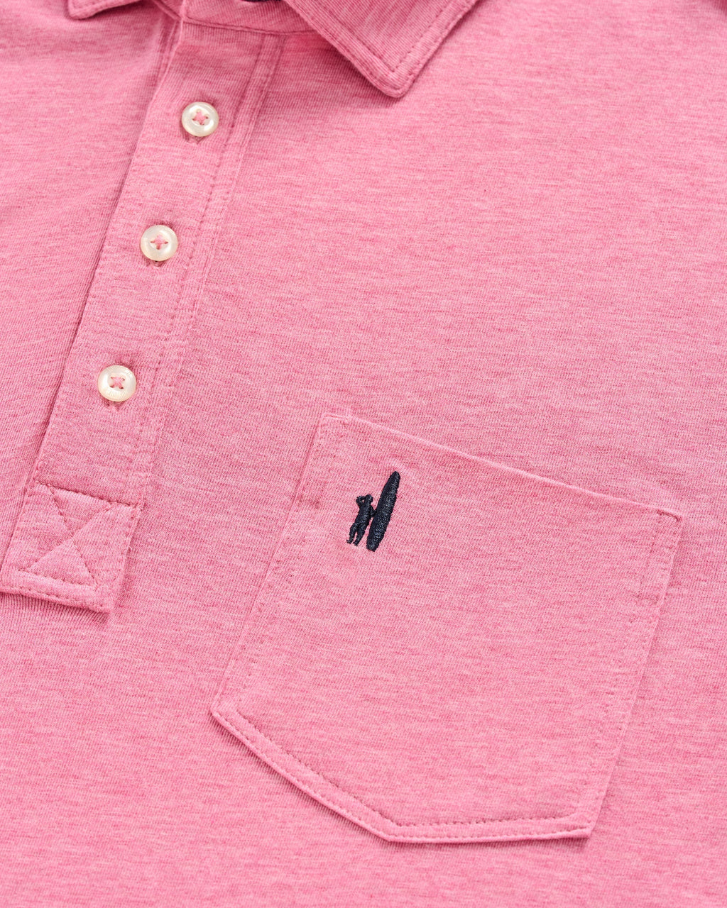 Johnnie-O Original 4-Button Polo - Heather Solid, Rosewater