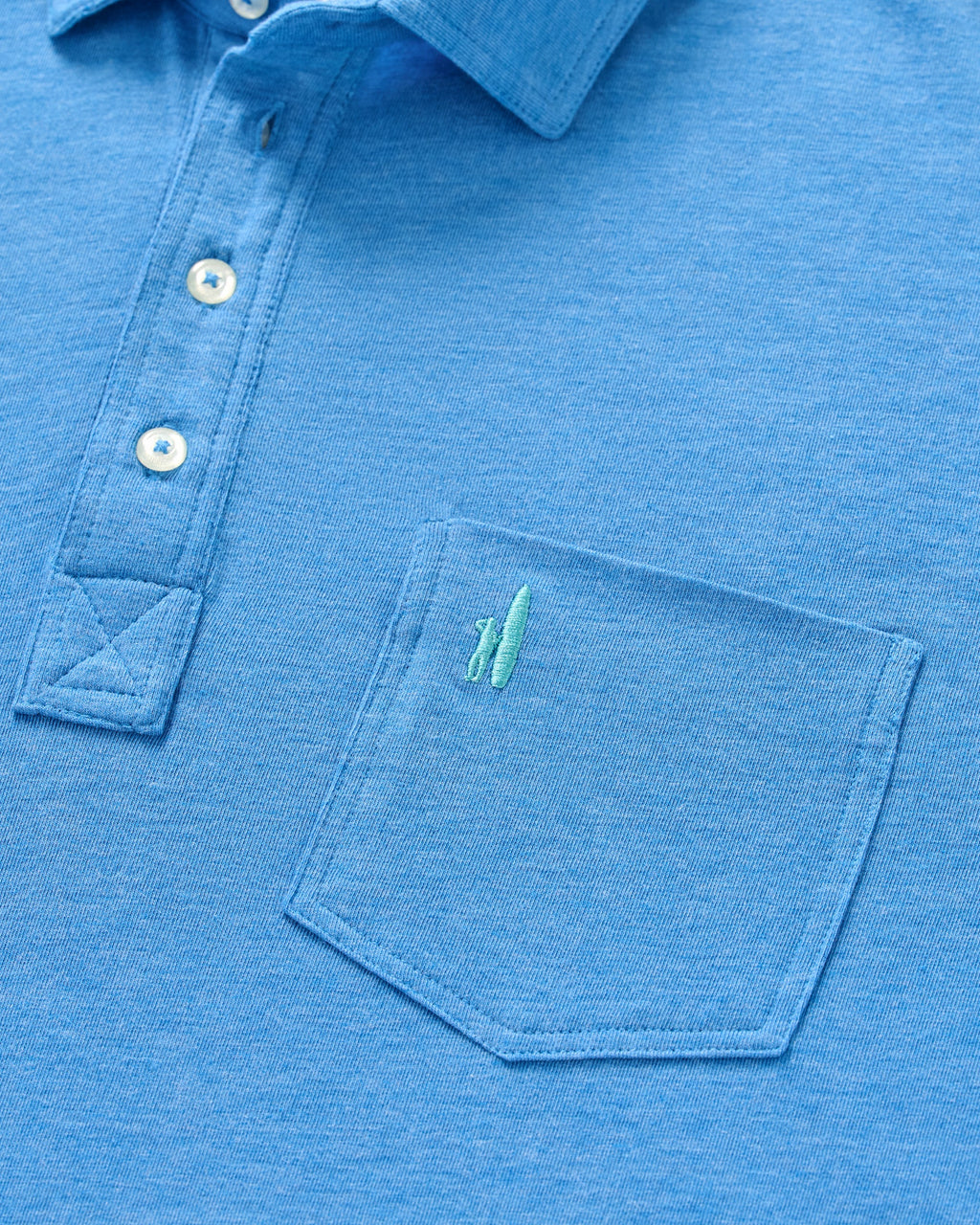 Johnnie-O Original 4-Button Polo - Heather Solid, Venice Blue