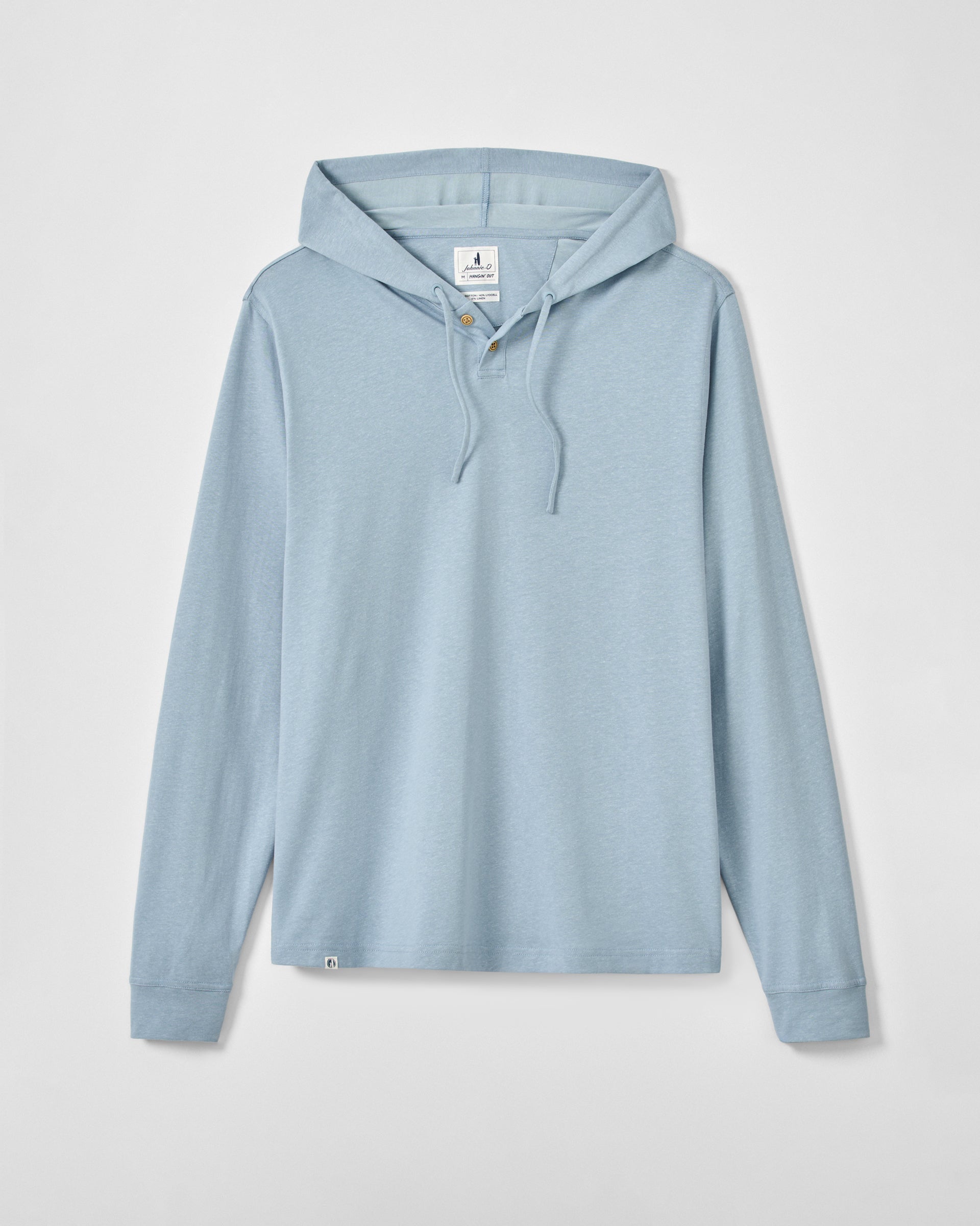 Johnnie-O Jase 2-Button Slub Hoodie, Maliblu