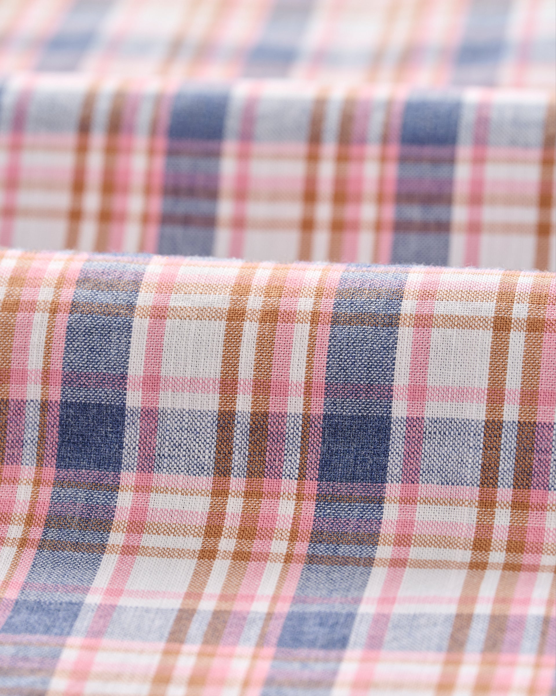 Johnnie-O Slub Cotton Button Down Shirt - Jordi Plaid, Lollipop
