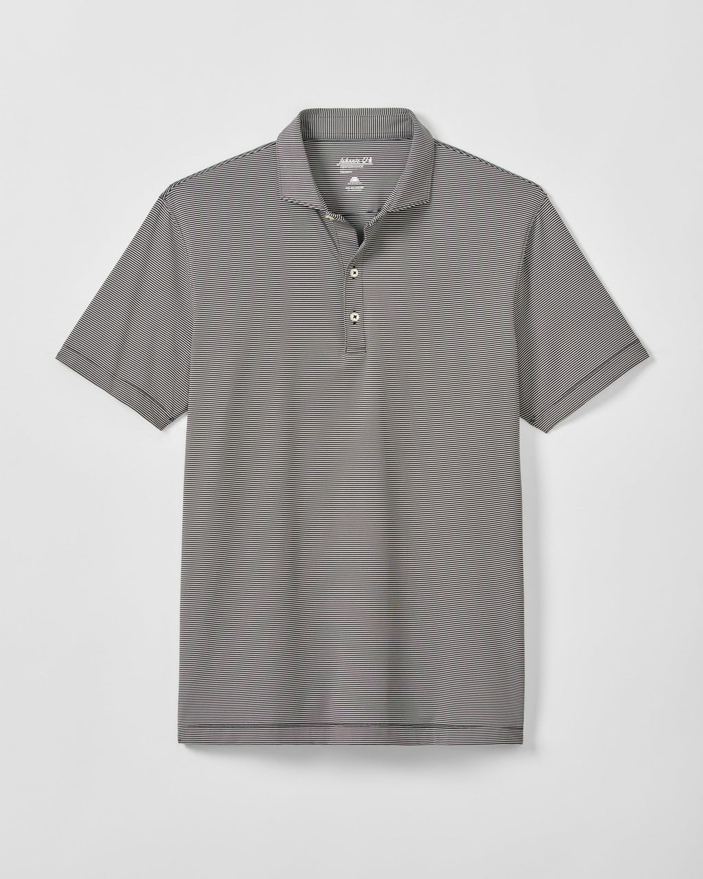 Johnnie-O Performance Jersey Polo - Lyndonn Stripe, Black Seal