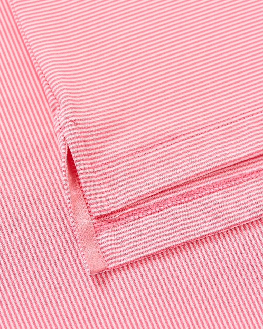 Johnnie-O Performance Jersey Polo - Lyndonn Stripe, Pink Lemonade