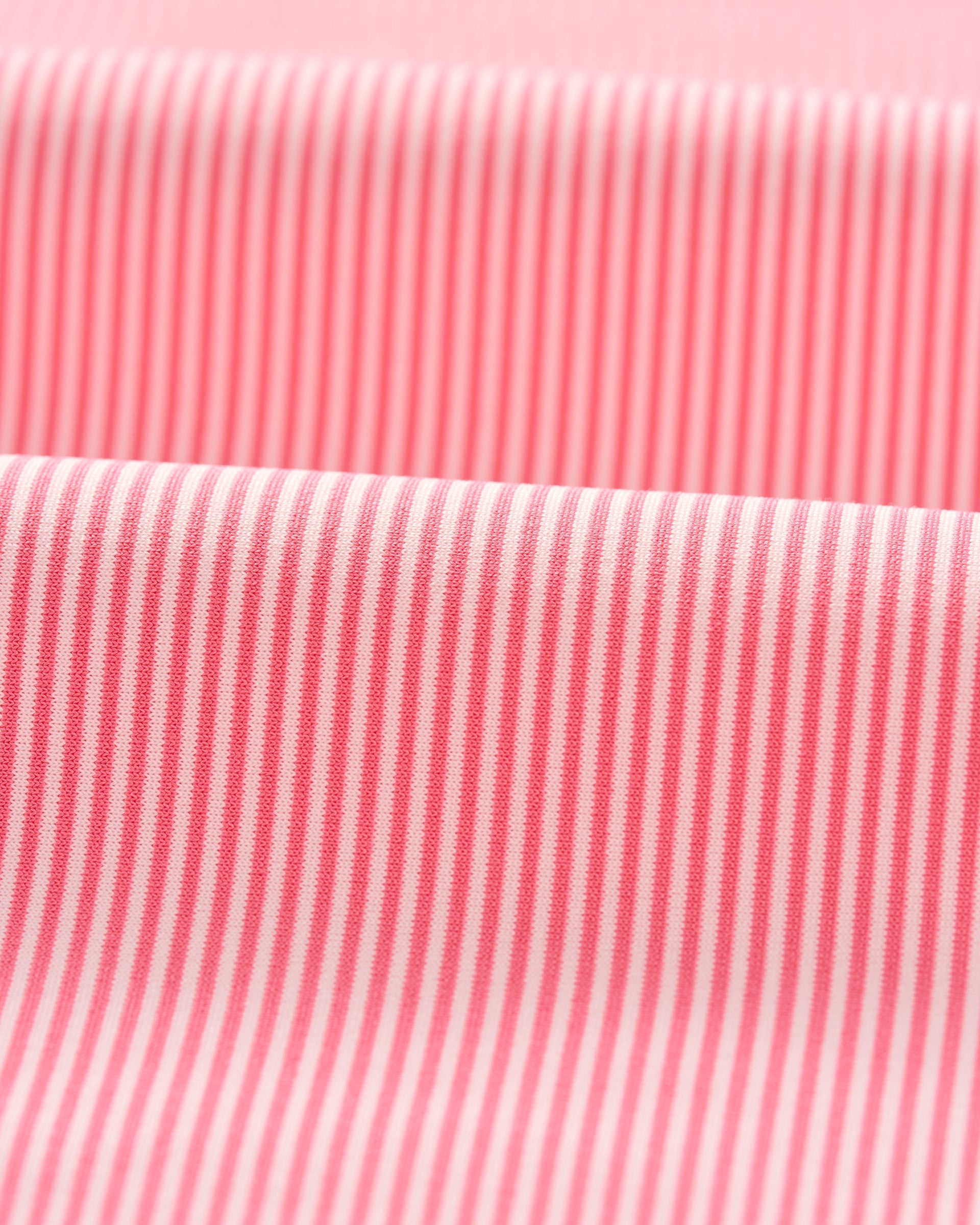 Johnnie-O Performance Jersey Polo - Lyndonn Stripe, Pink Lemonade