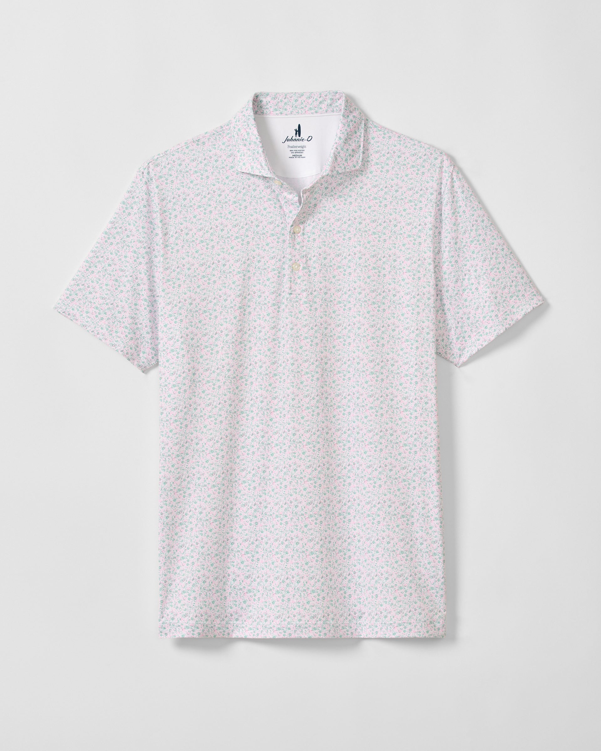 Johnnie-O Featherweight Performance Polo - Marietta, Cilantro