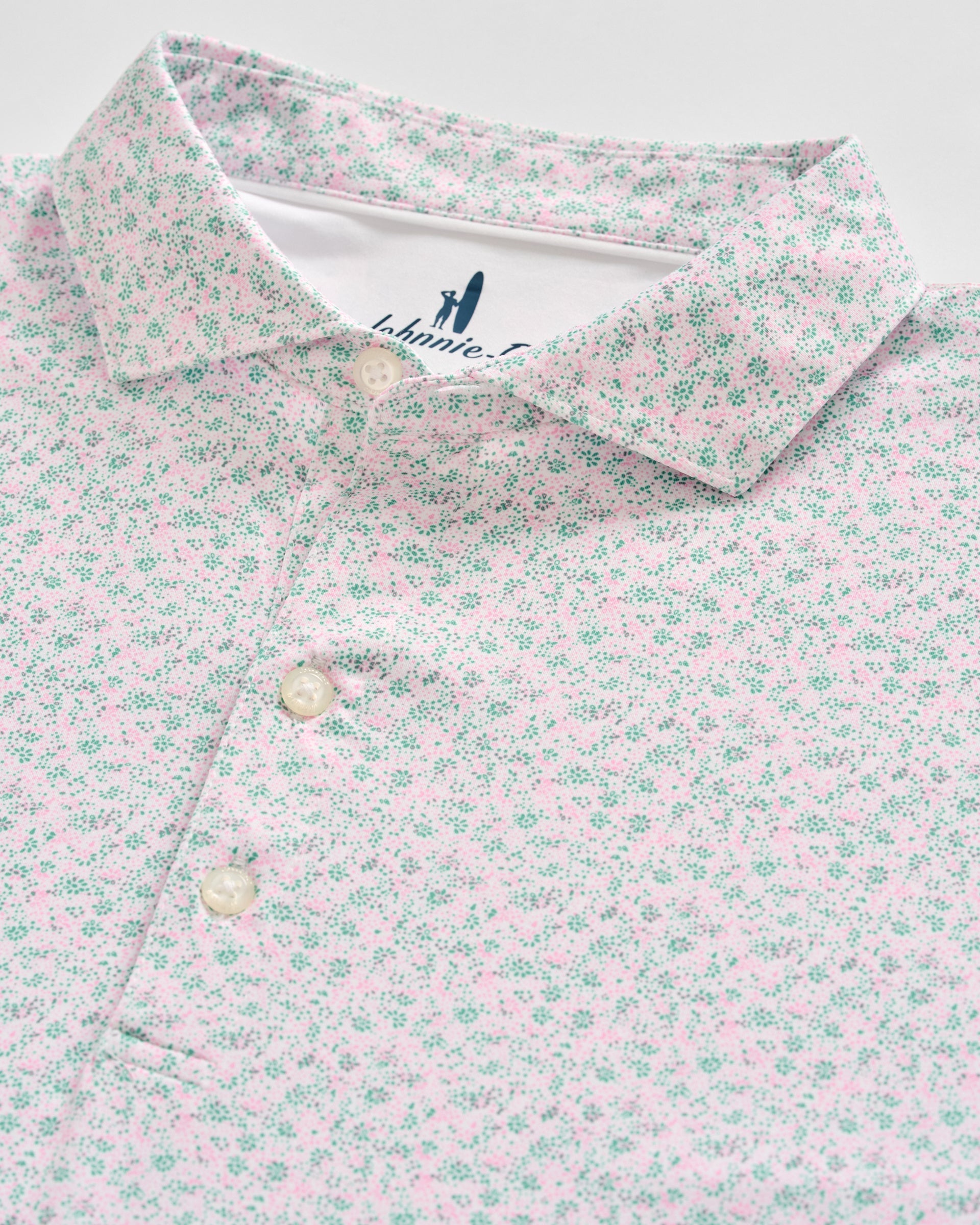 Johnnie-O Featherweight Performance Polo - Marietta, Cilantro