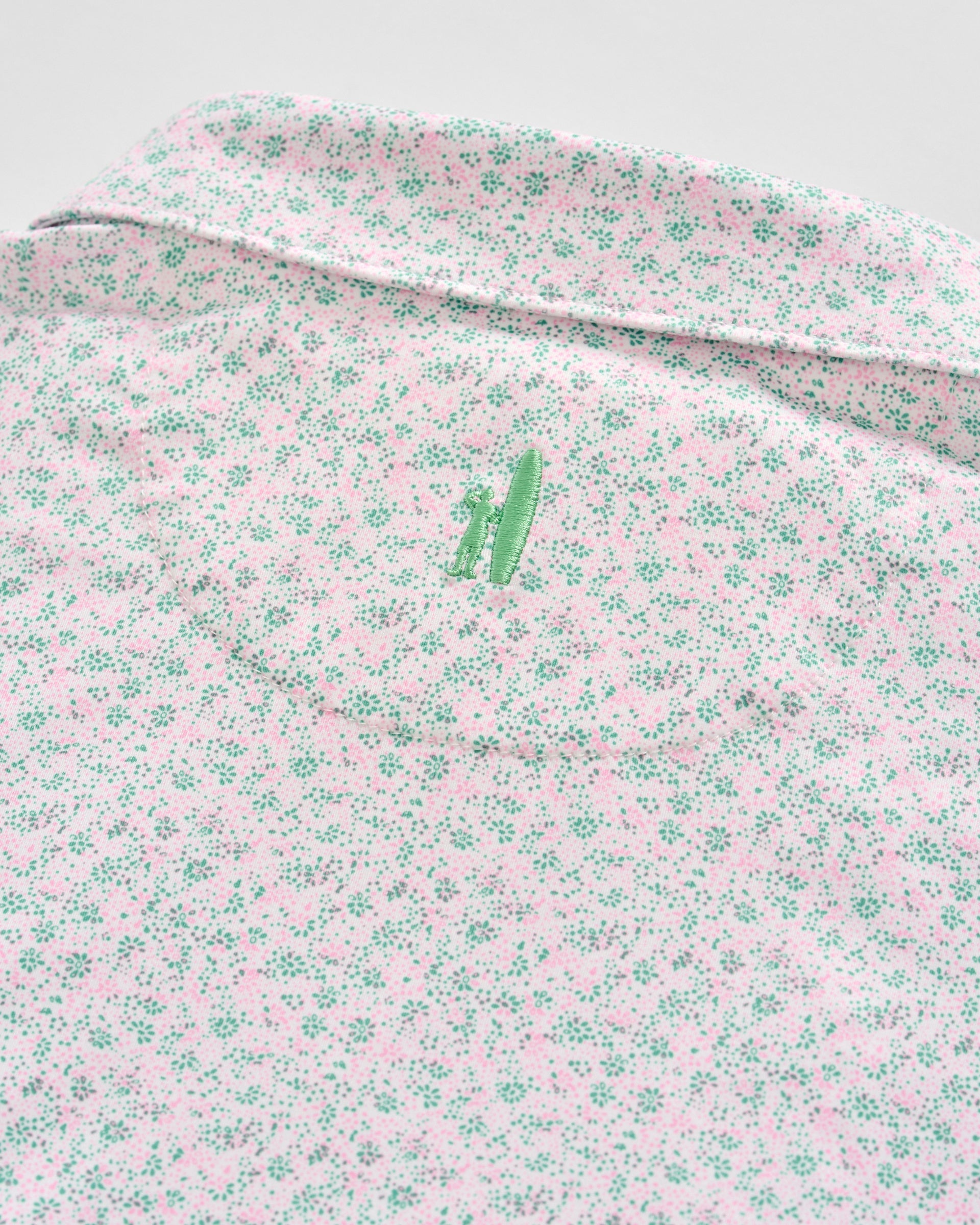 Johnnie-O Featherweight Performance Polo - Marietta, Cilantro