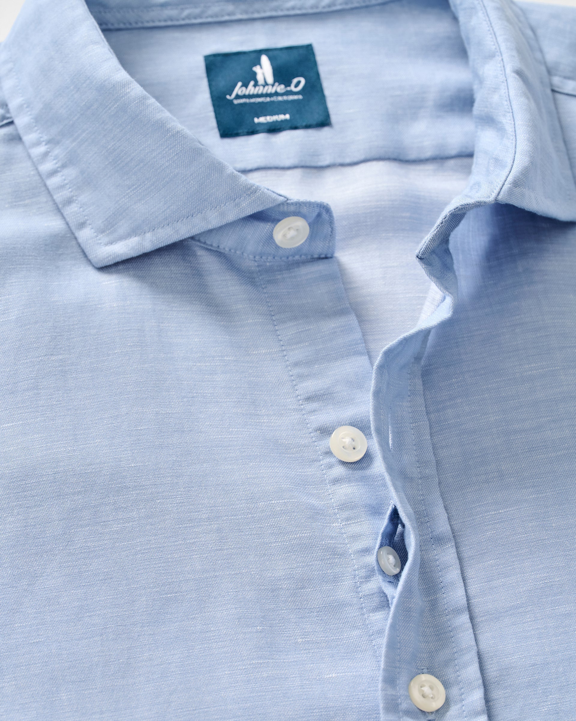 Johnnie-O Linen Button Down Shirt - McCarthy, Maliblu