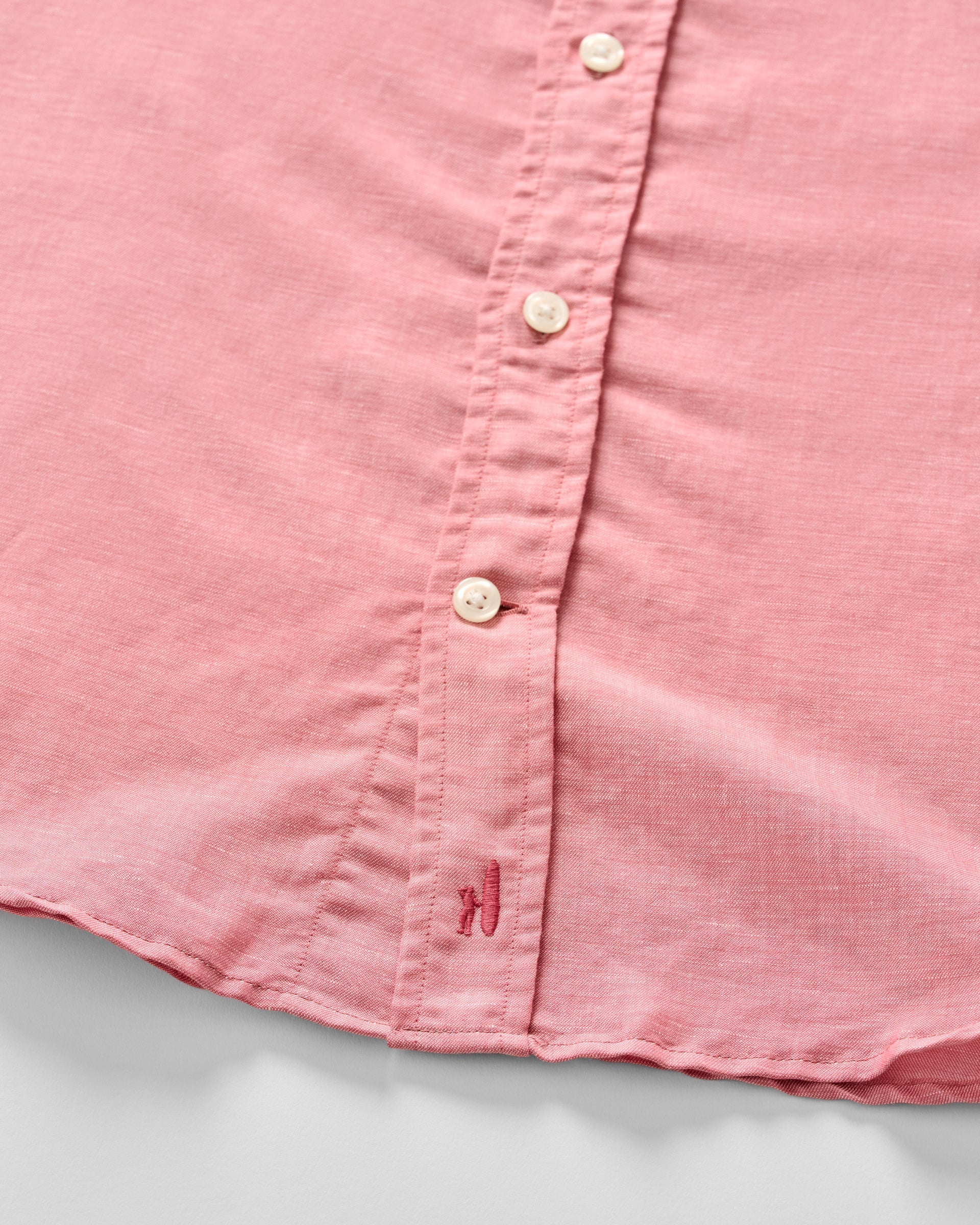 Johnnie-O Linen Button Down Shirt - McCarthy, Malibu Red