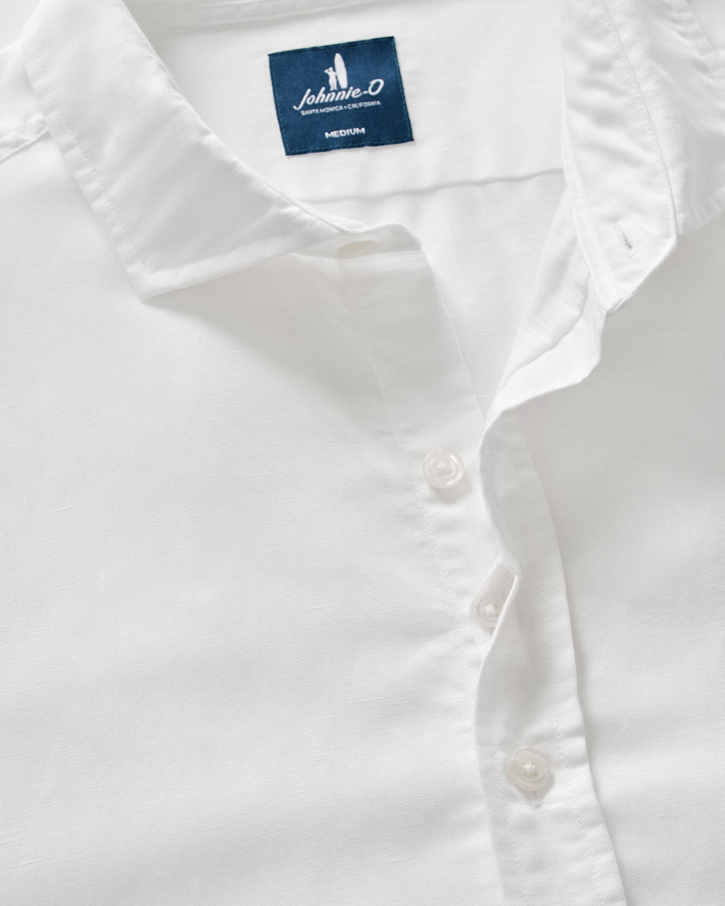 Johnnie-O Linen Button Down Shirt - McCarthy, White