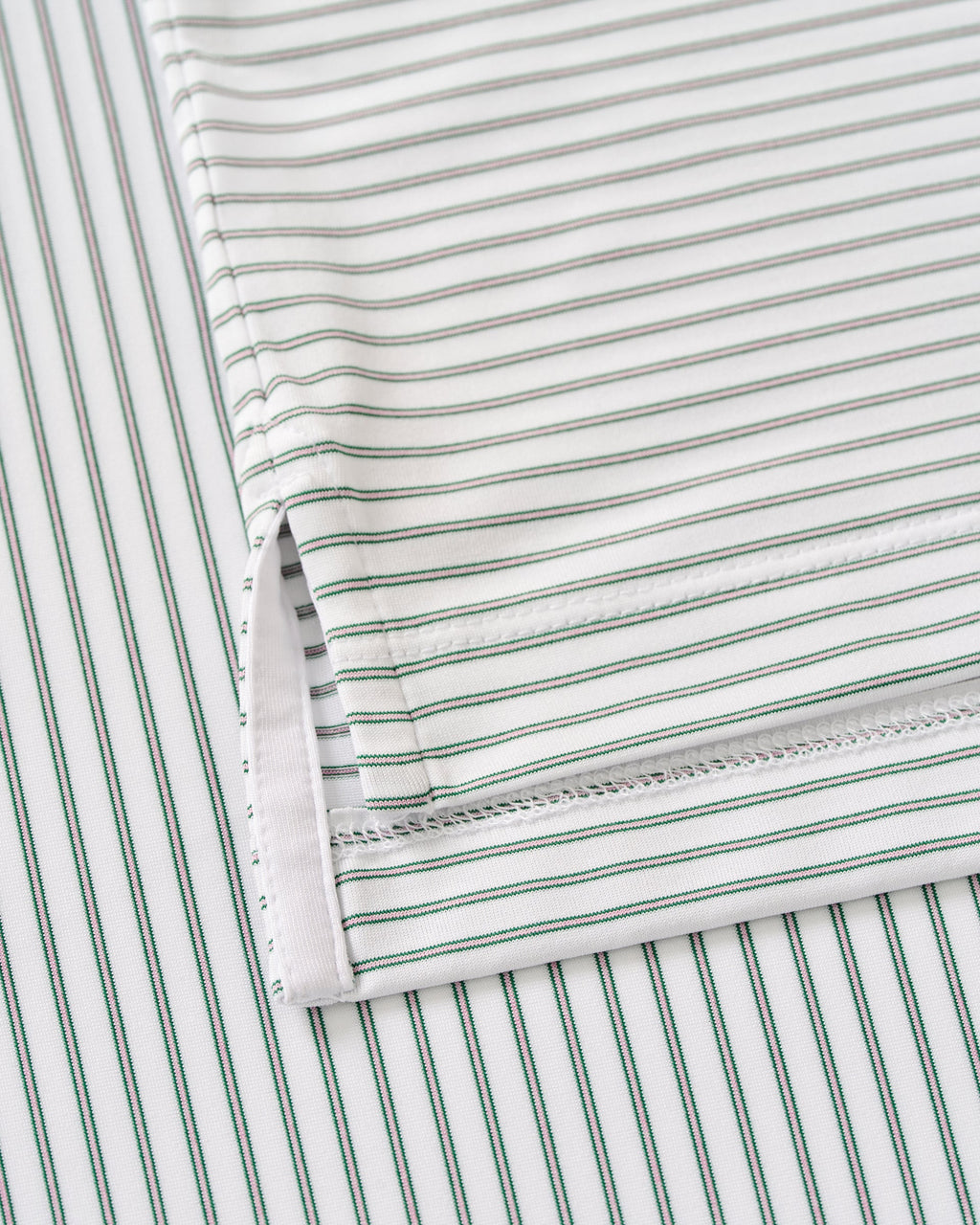 Johnnie-O Performance Jersey Polo - Michael Stripe, Azalea