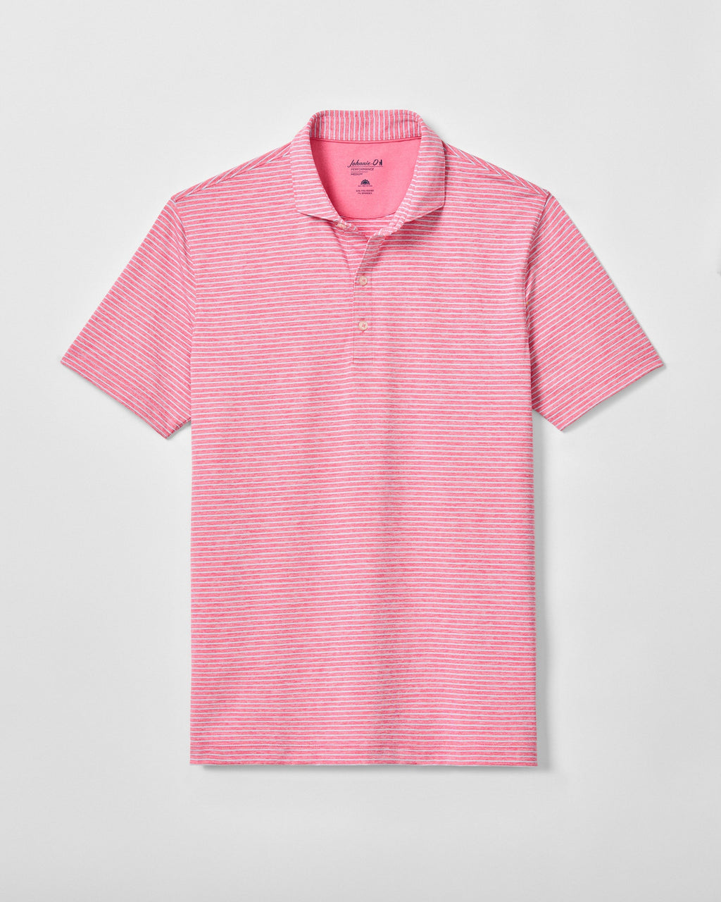 Johnnie-O Performance Jersey Polo - Michael Stripe, Punch