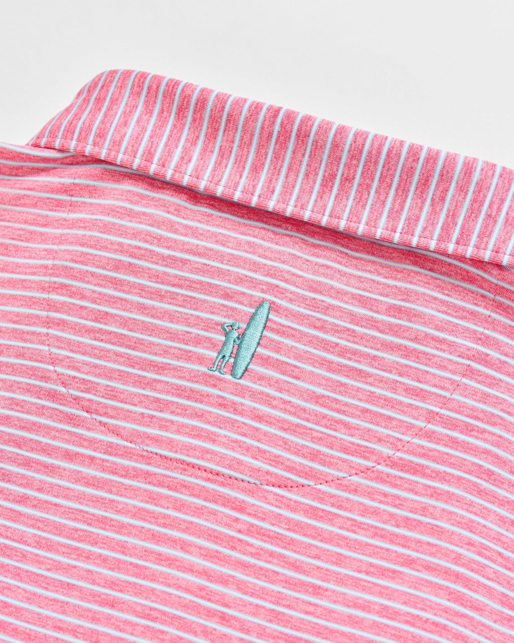 Johnnie-O Performance Jersey Polo - Michael Stripe, Punch