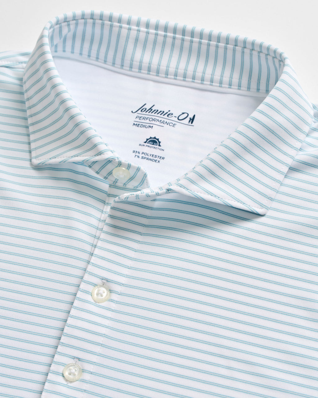 Johnnie-O Performance Jersey Polo - Michael Stripe, Tropical