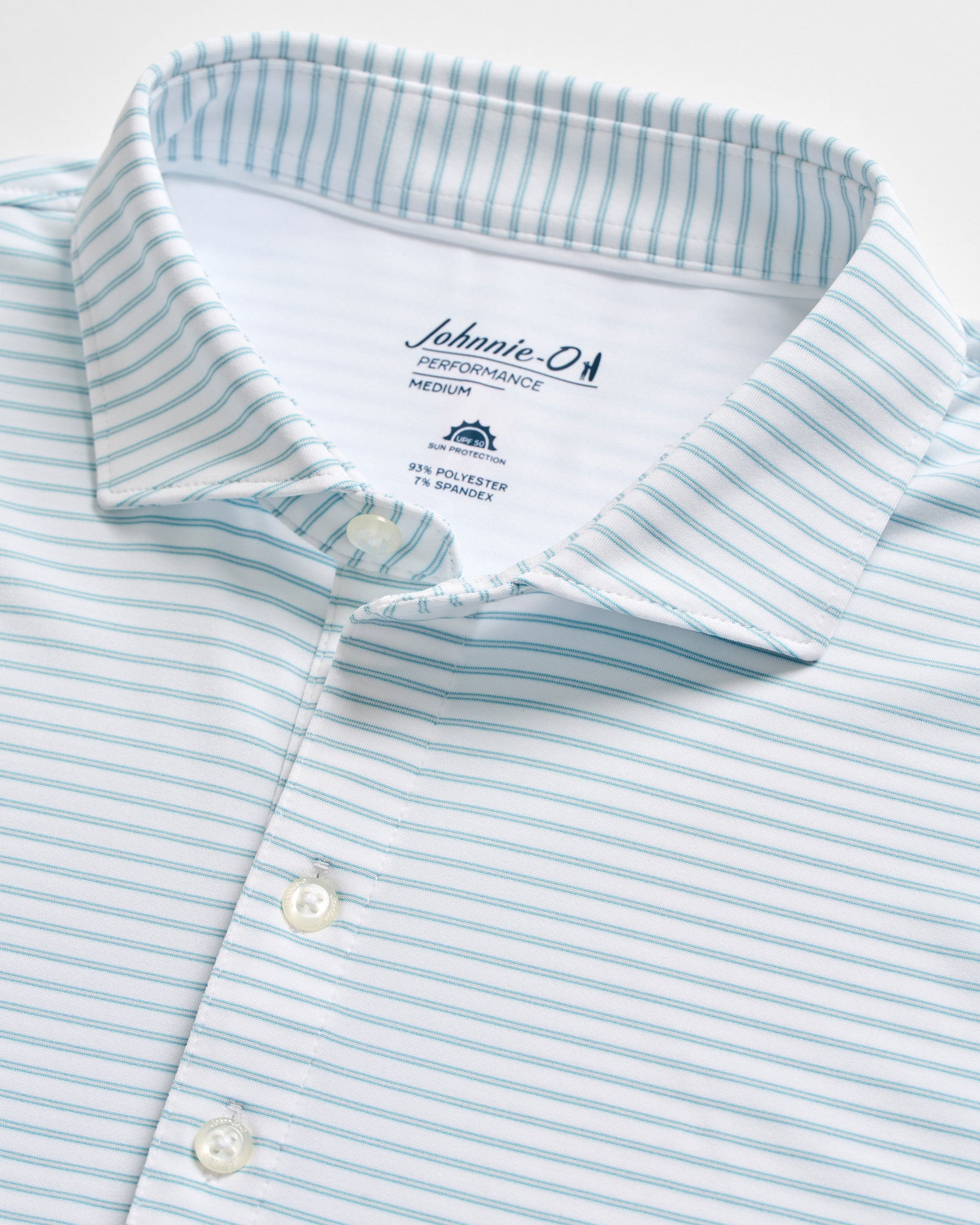 Johnnie-O Performance Jersey Polo - Michael Stripe, Tropical