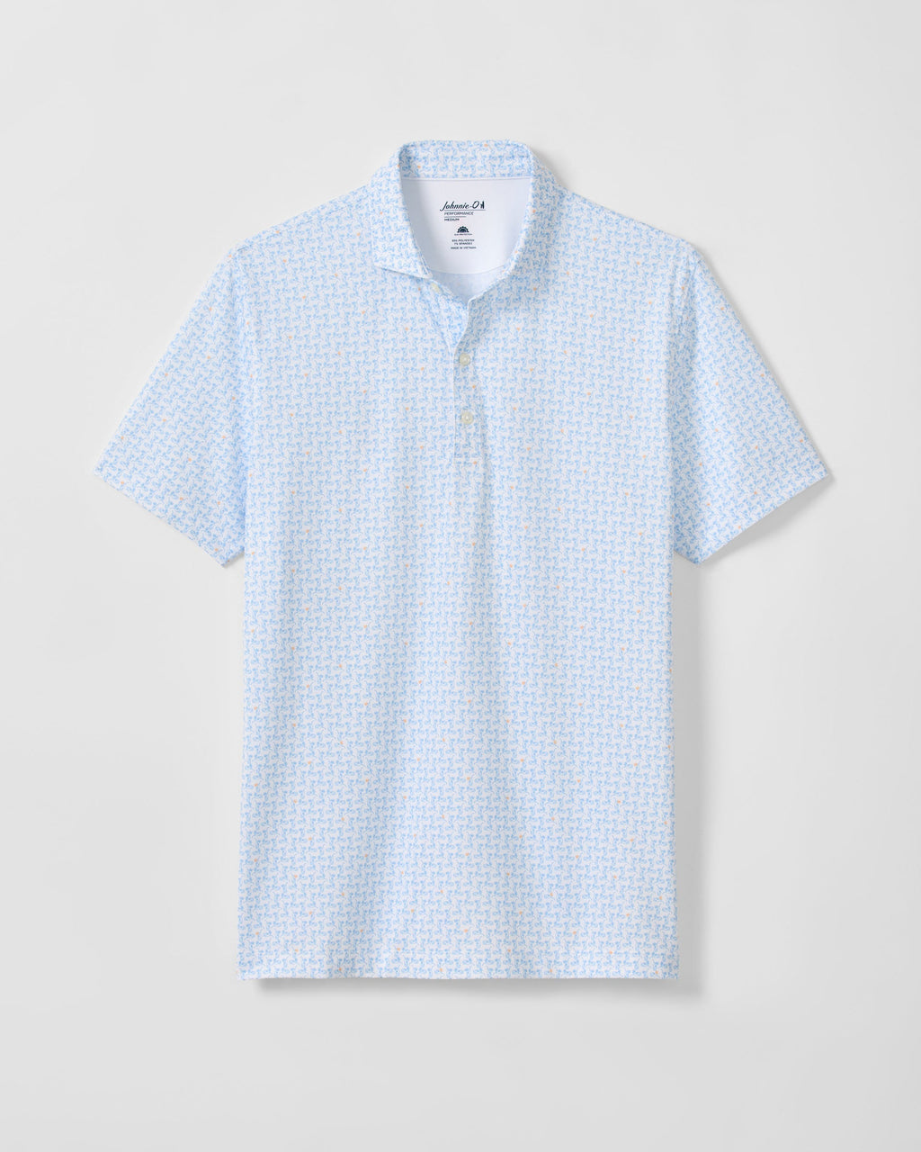 Johnnie-O Performance Jersey Polo - Minty, Maliblu