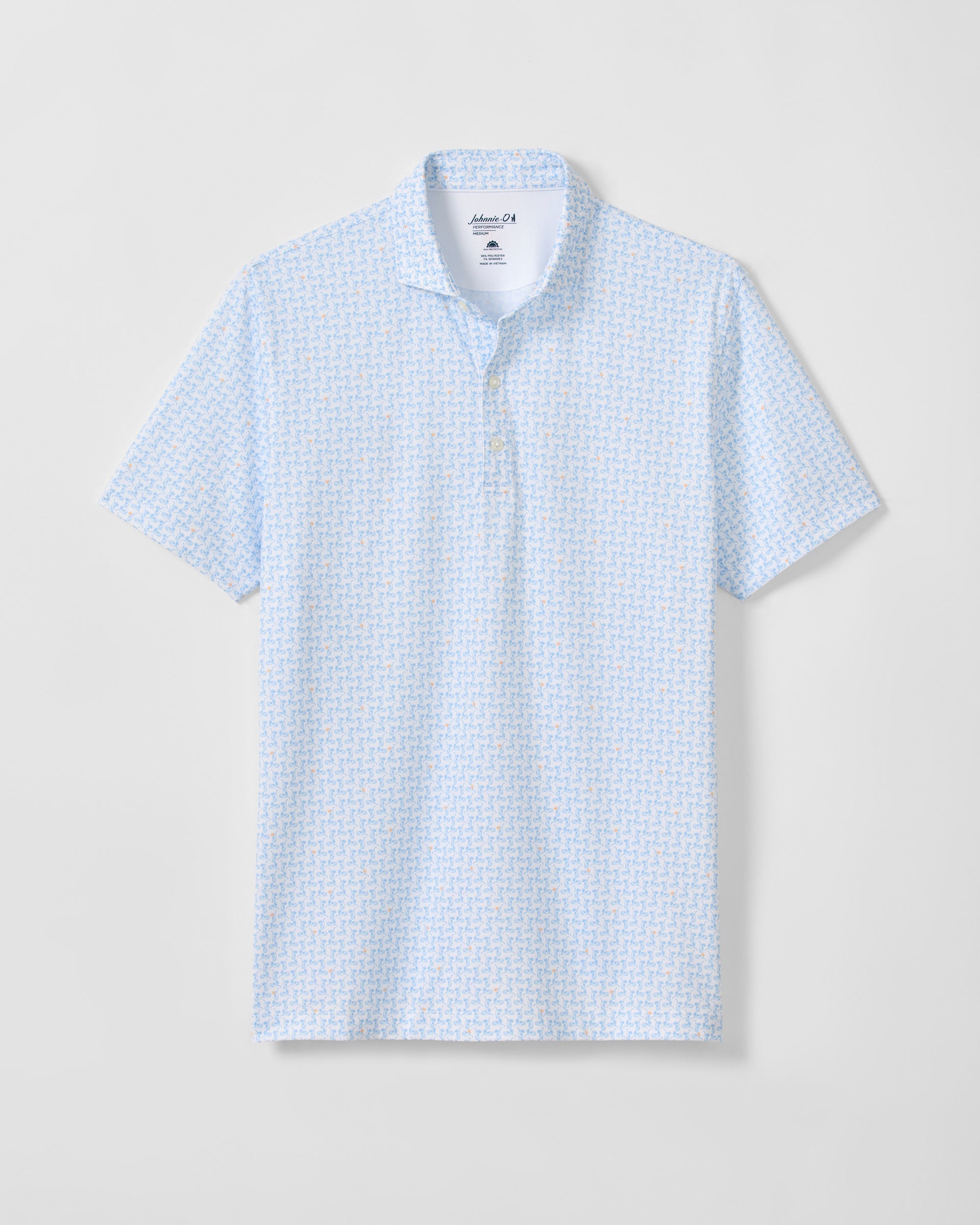 Johnnie-O Performance Jersey Polo - Minty, Maliblu