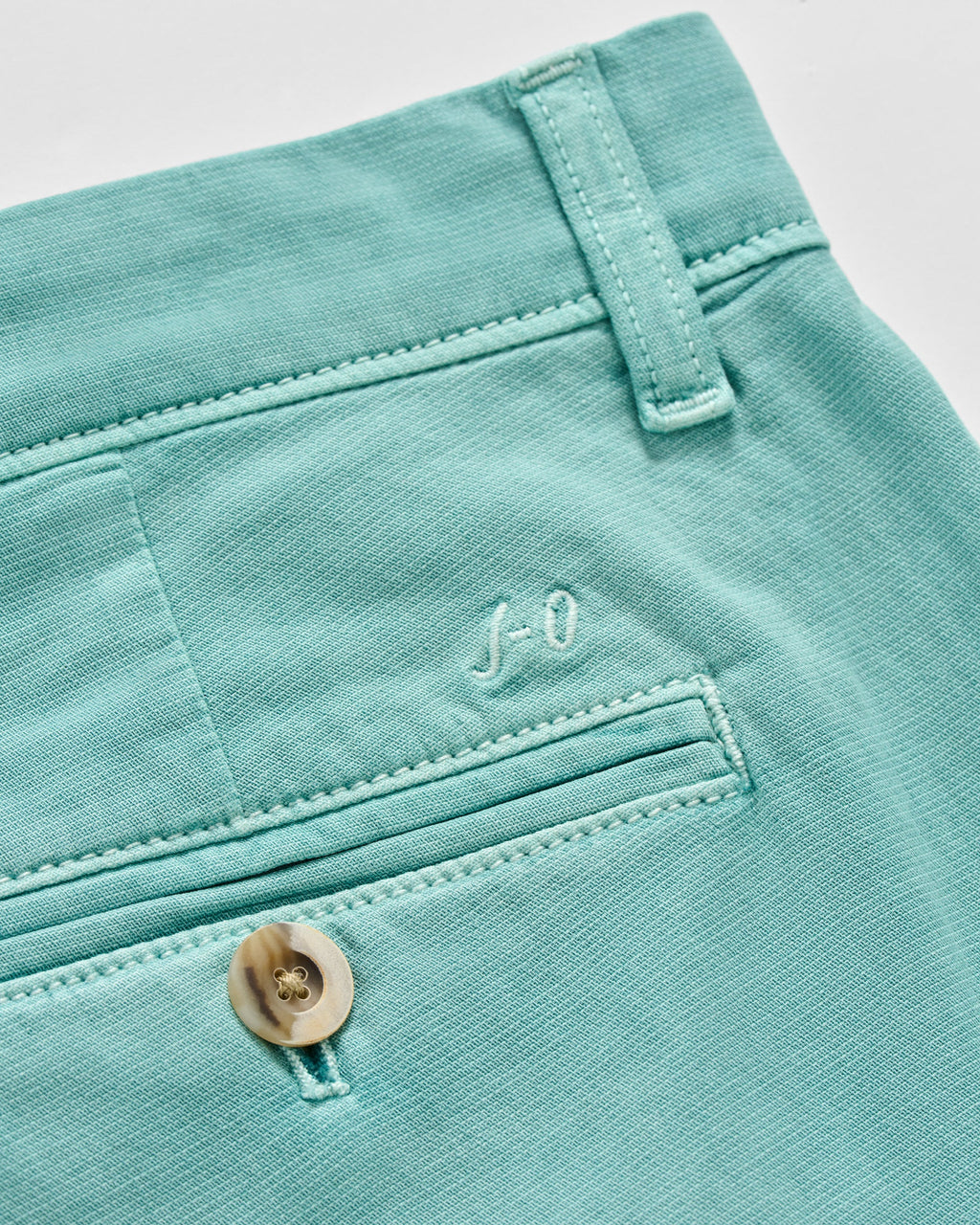 Johnnie-O Nassau Cotton Blend Shorts - 7" Inseam, Green Grass
