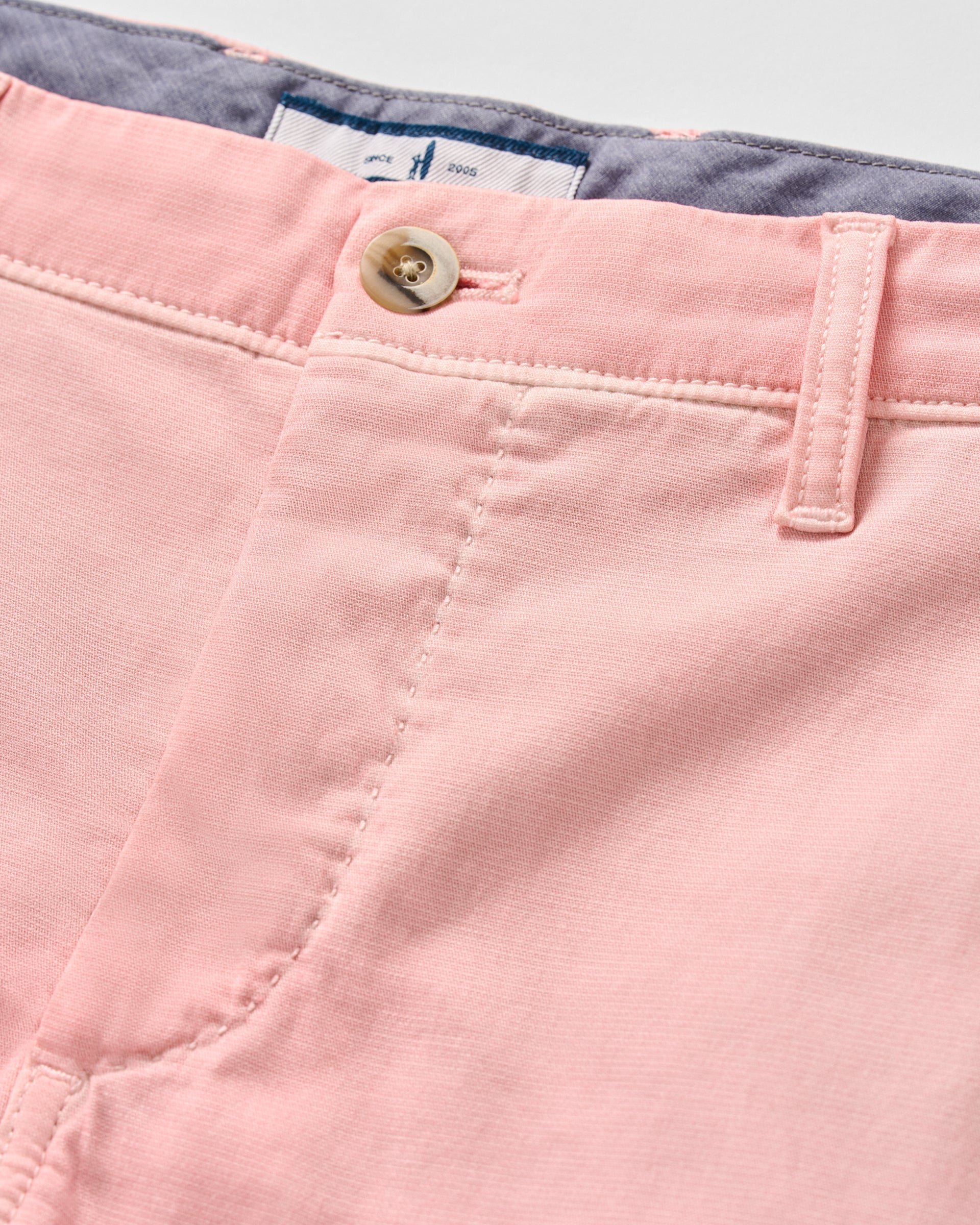 Johnnie-O Nassau Cotton Blend Shorts - 7" Inseam, Salmon
