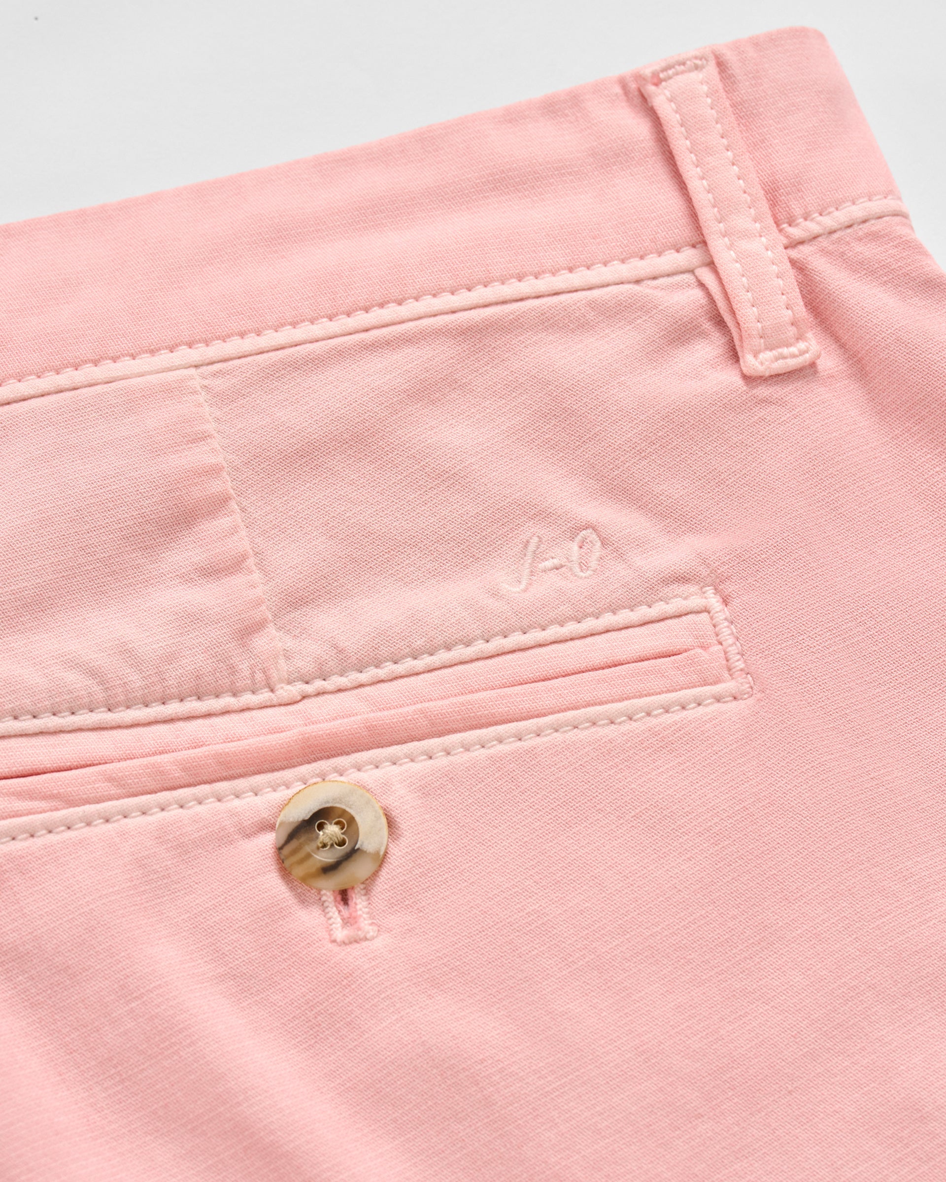 Johnnie-O Nassau Cotton Blend Shorts - 7" Inseam, Salmon