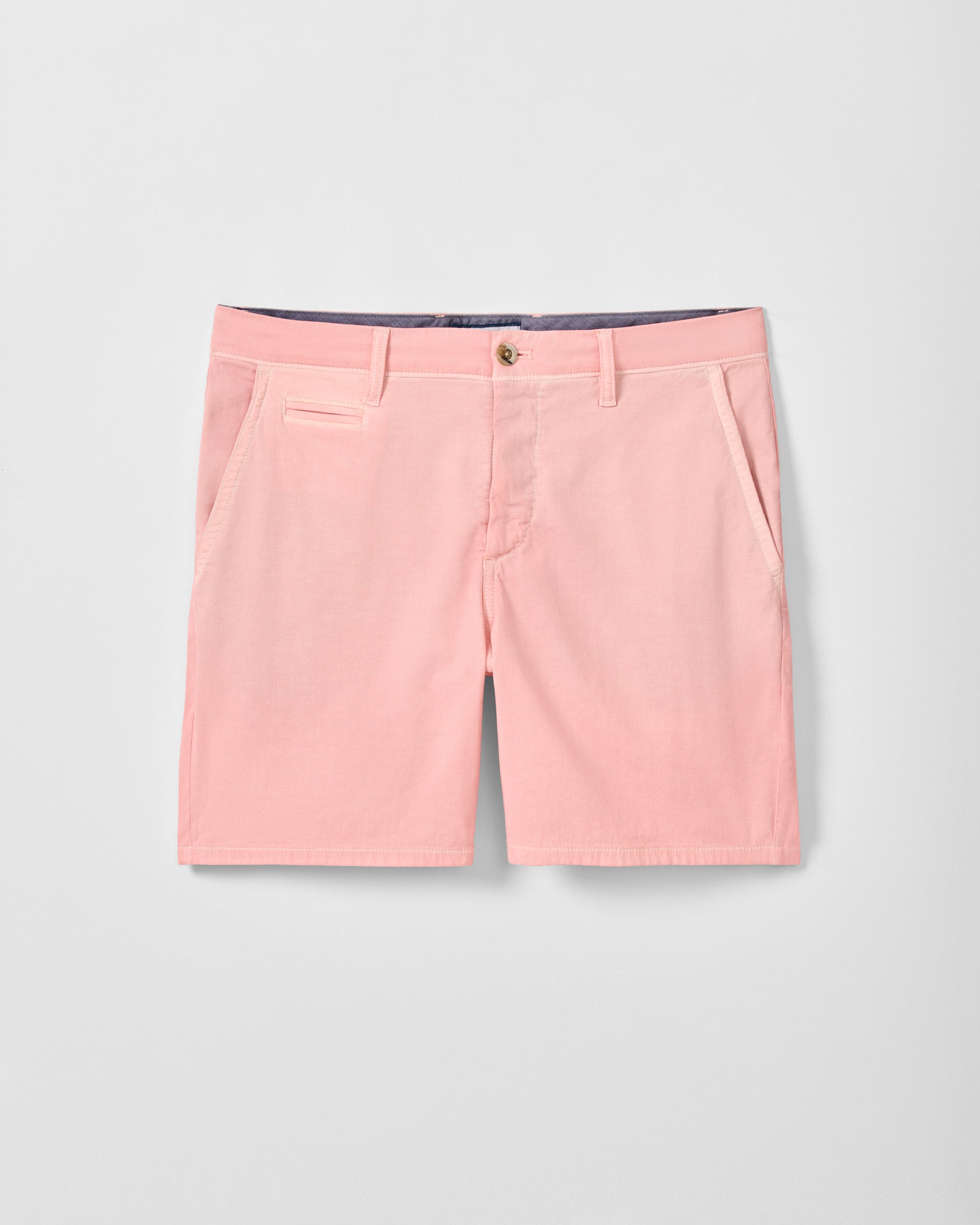 Johnnie-O Nassau Cotton Blend Shorts - 7" Inseam, Salmon