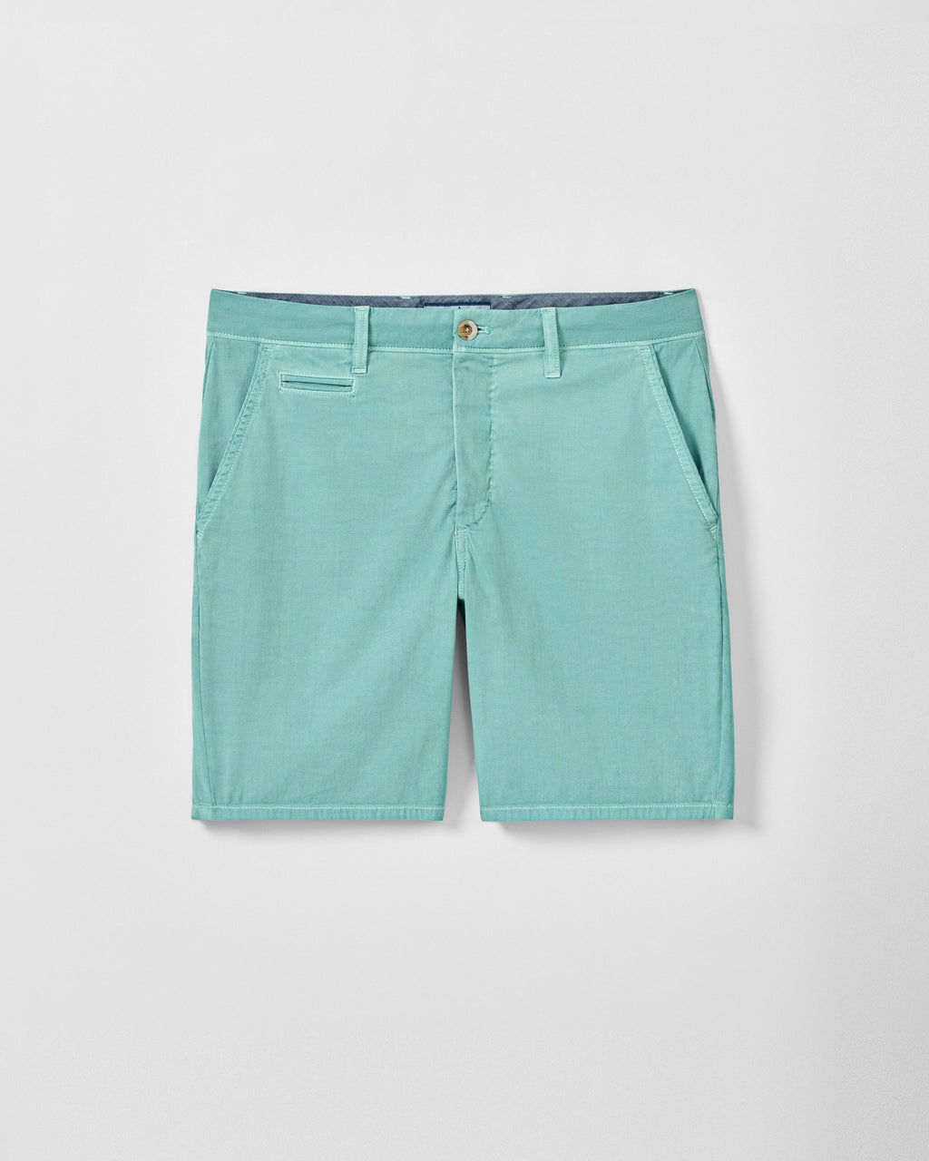 Johnnie-O Nassau Cotton Blend Shorts -  8' inseam, Green Grass