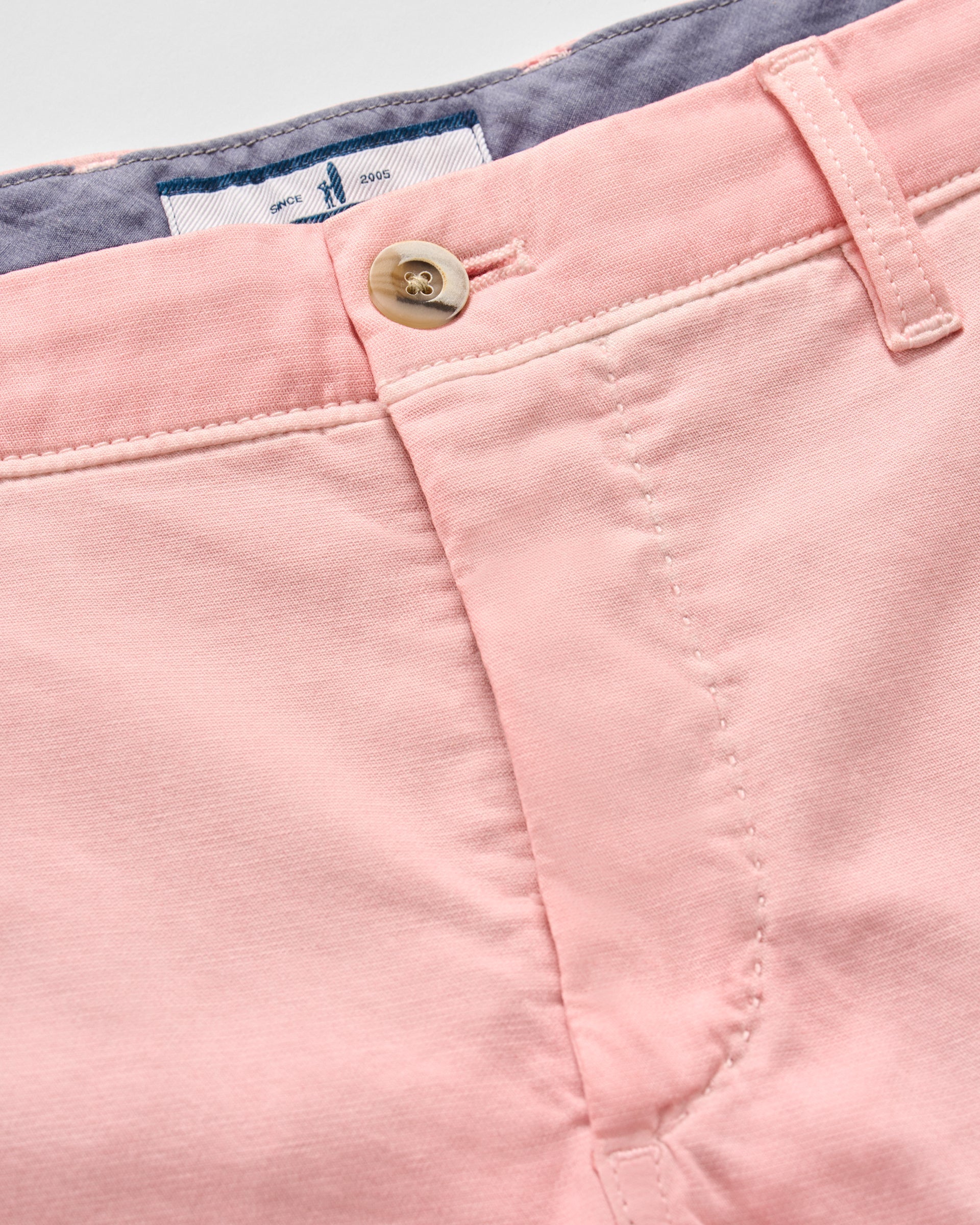 Johnnie-O Nassau Cotton Blend Shorts -  8' inseam, Salmon