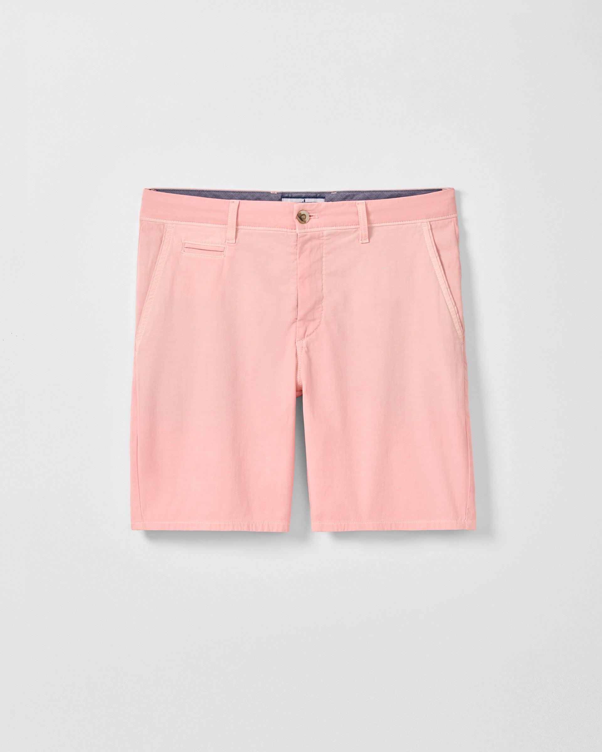 Johnnie-O Nassau Cotton Blend Shorts -  8' inseam, Salmon