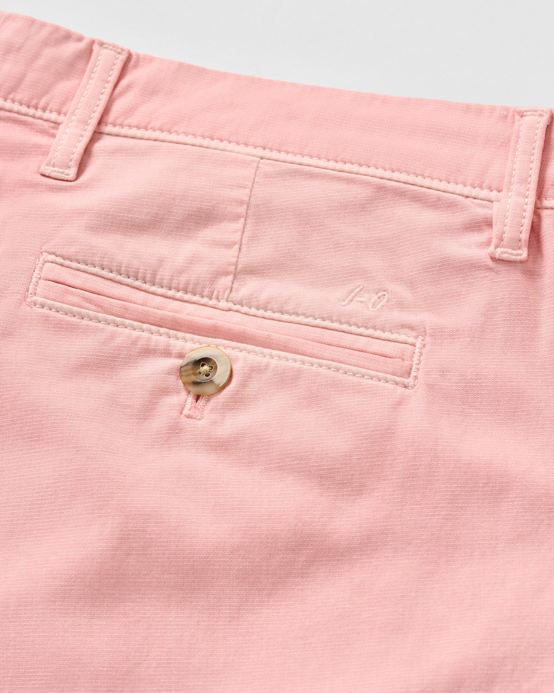 Johnnie-O Nassau Cotton Blend Shorts -  8' inseam, Salmon