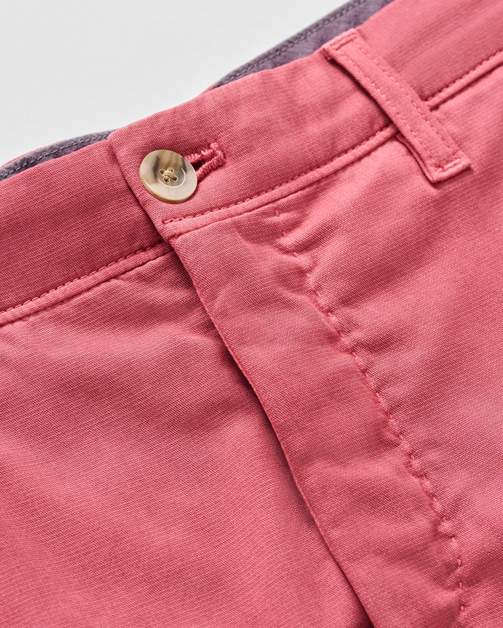 Johnnie-O Nassau Cotton Blend Shorts -  8' inseam, Washed Red