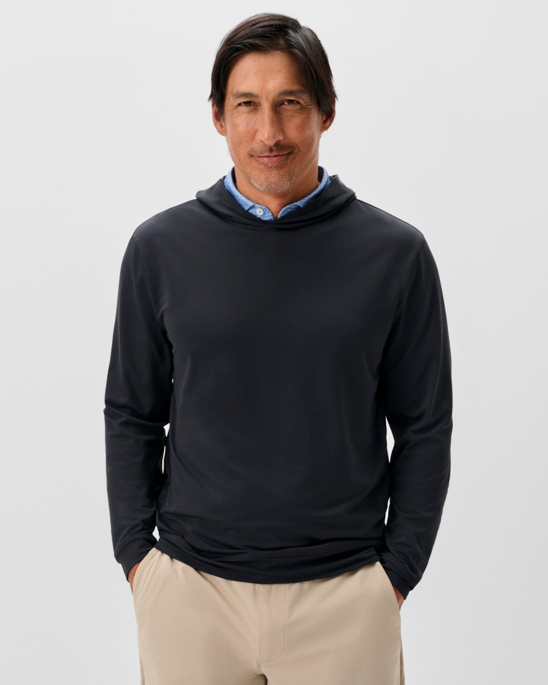 Johnnie-O Motion Performance Hoodie, Black