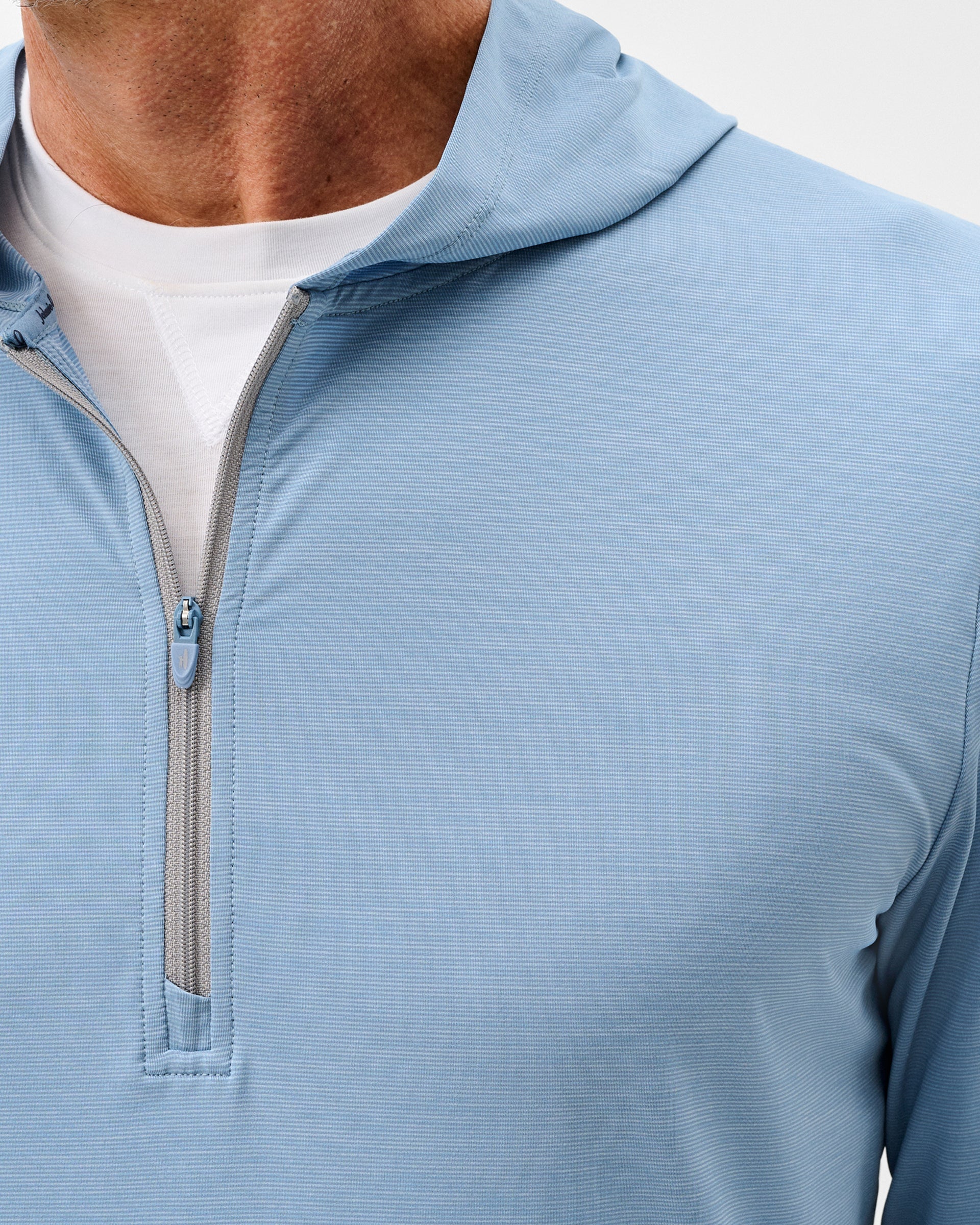 Johnnie-O Bixler Performance 1/4 Zip Pullover, Carbon Fiber