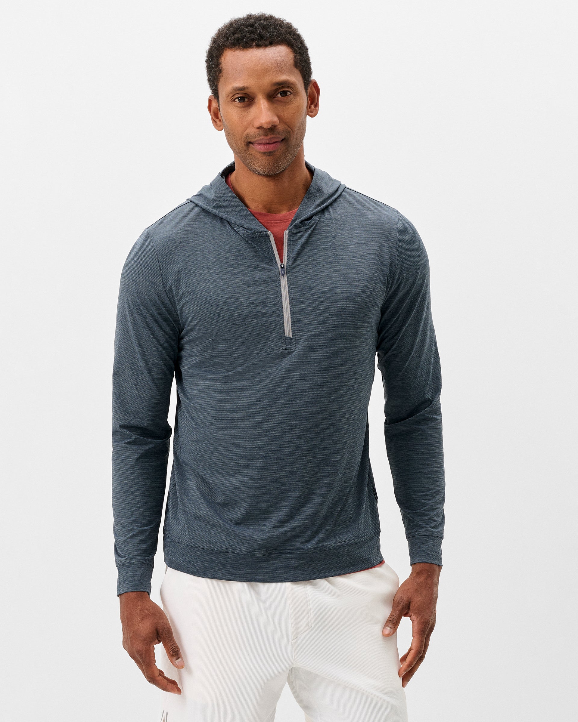 Johnnie-O Bixler Performance 1/4 Zip Pullover, Navy