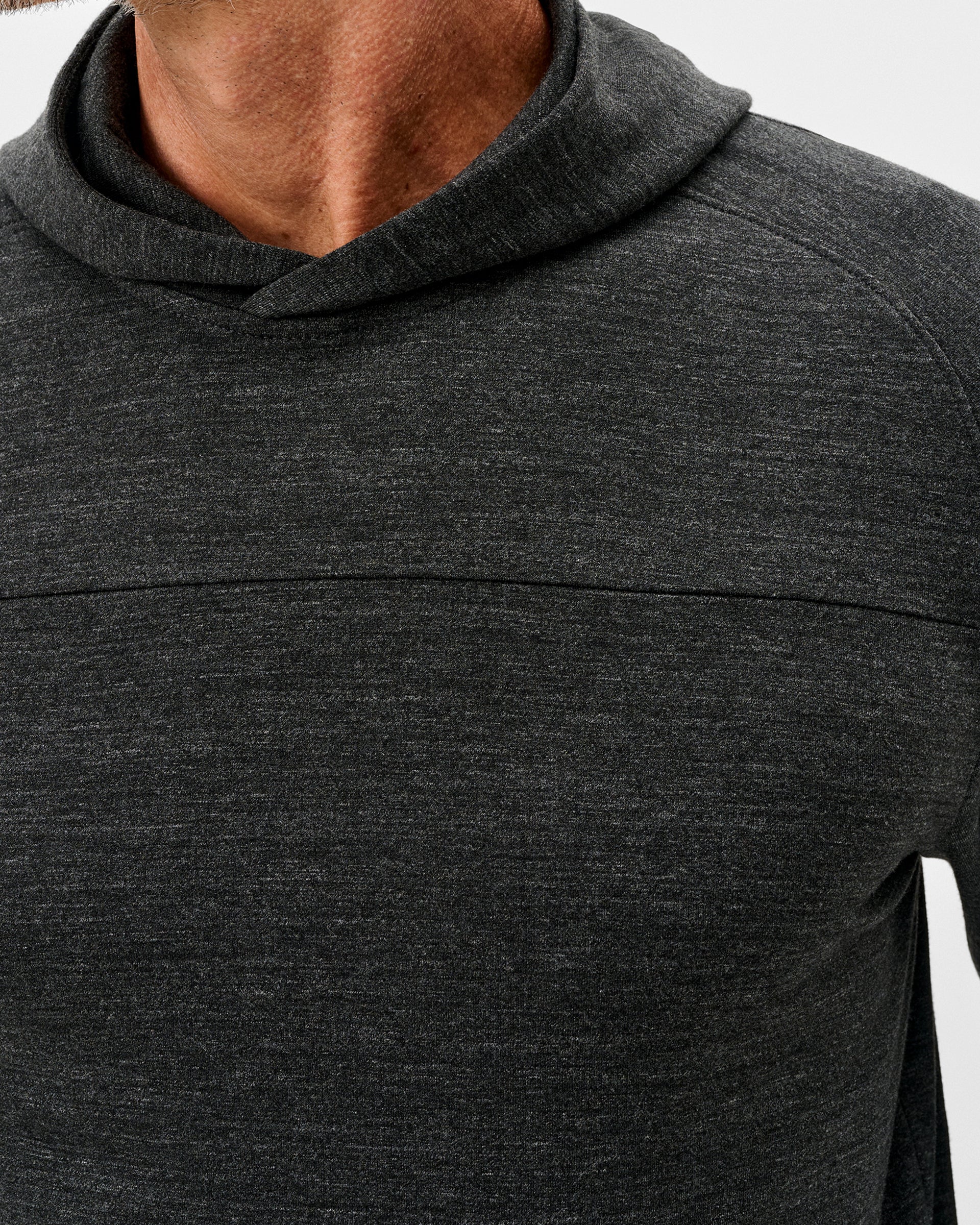 Johnnie-O Remmy Midweight Performance Hoodie, Heather Black