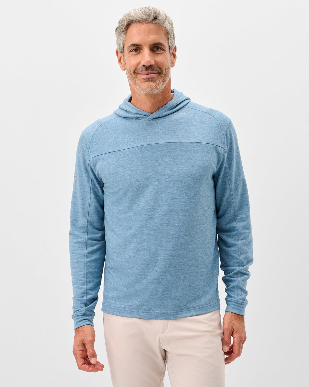 Johnnie-O Remmy Midweight Performance Hoodie, Carbon Fiber