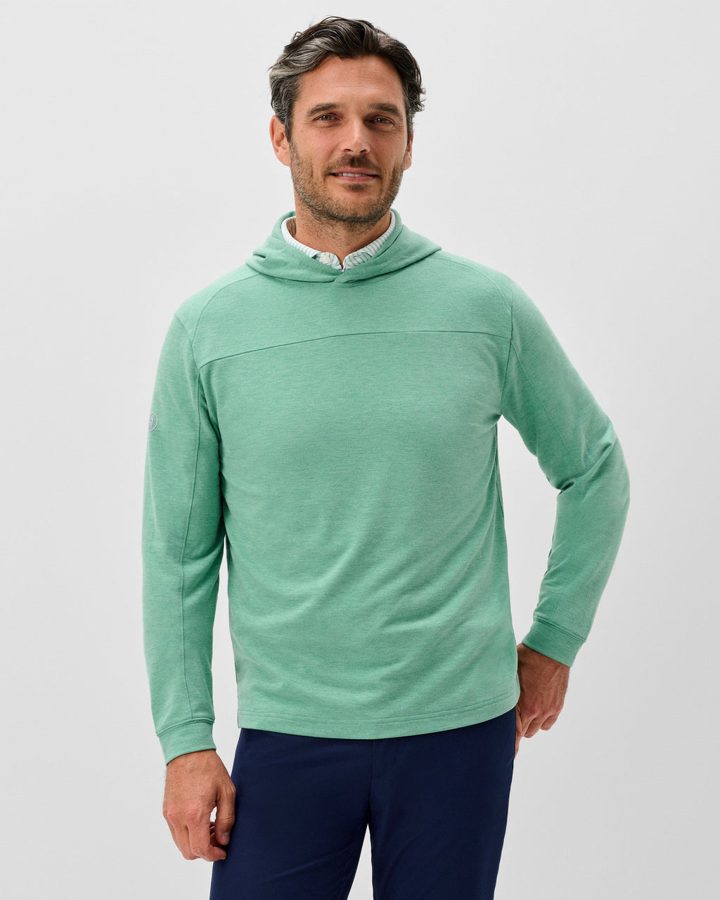 Johnnie-O Remmy Midweight Performance Hoodie, Cilantro