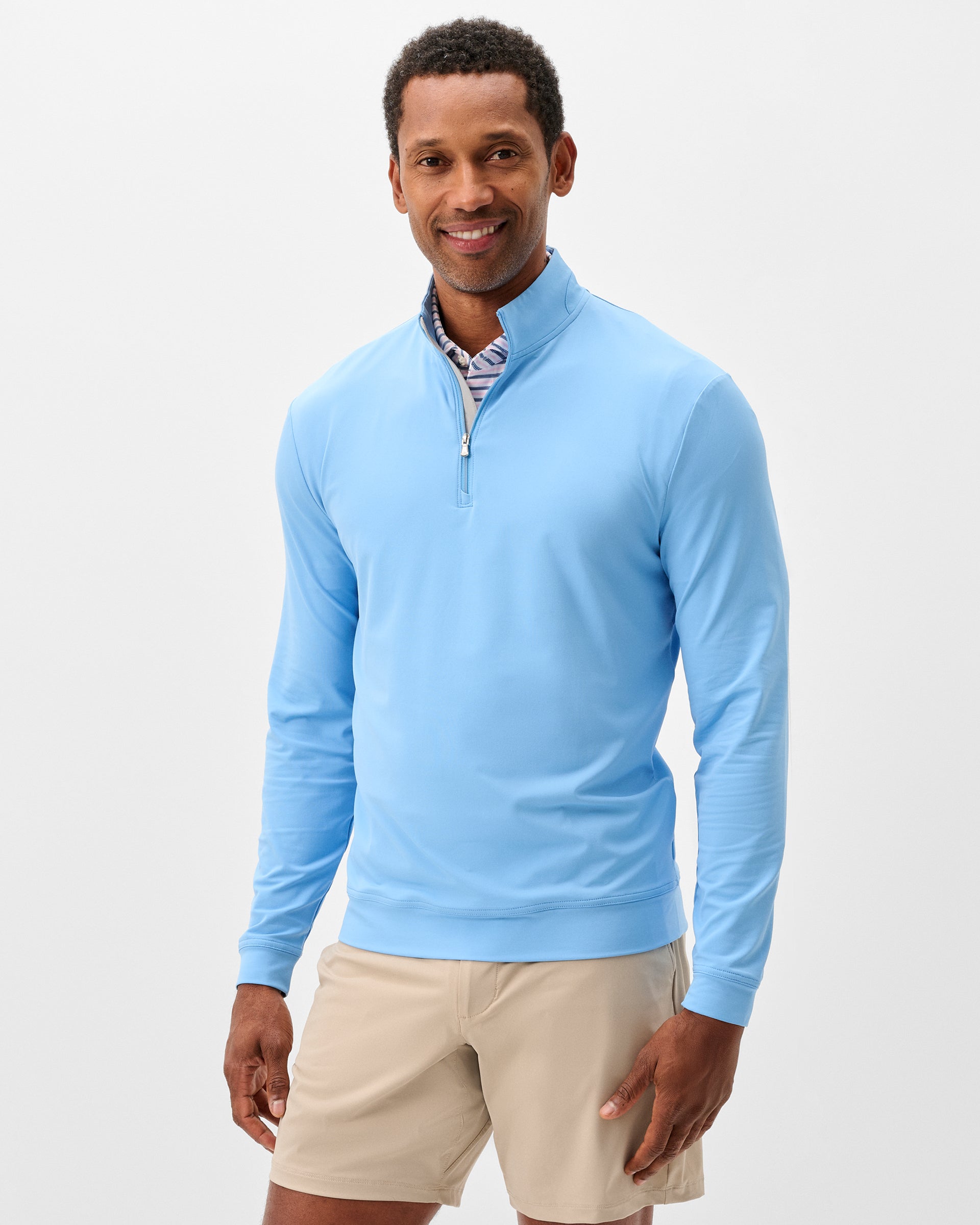 Johnnie-O Motion Performance 1/4 Zip, Maliblu