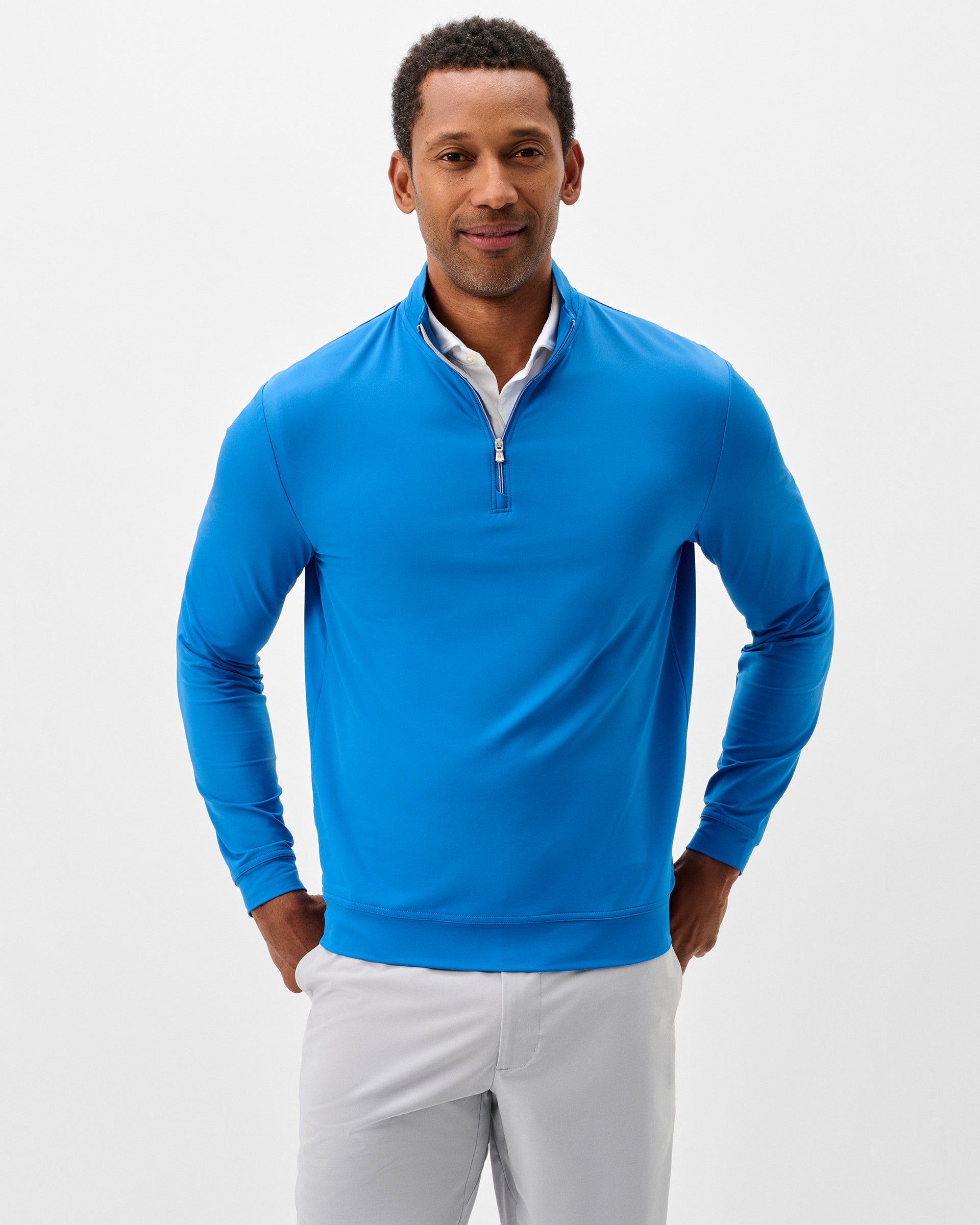 Johnnie-O Motion Performance 1/4 Zip, Palisades Blue