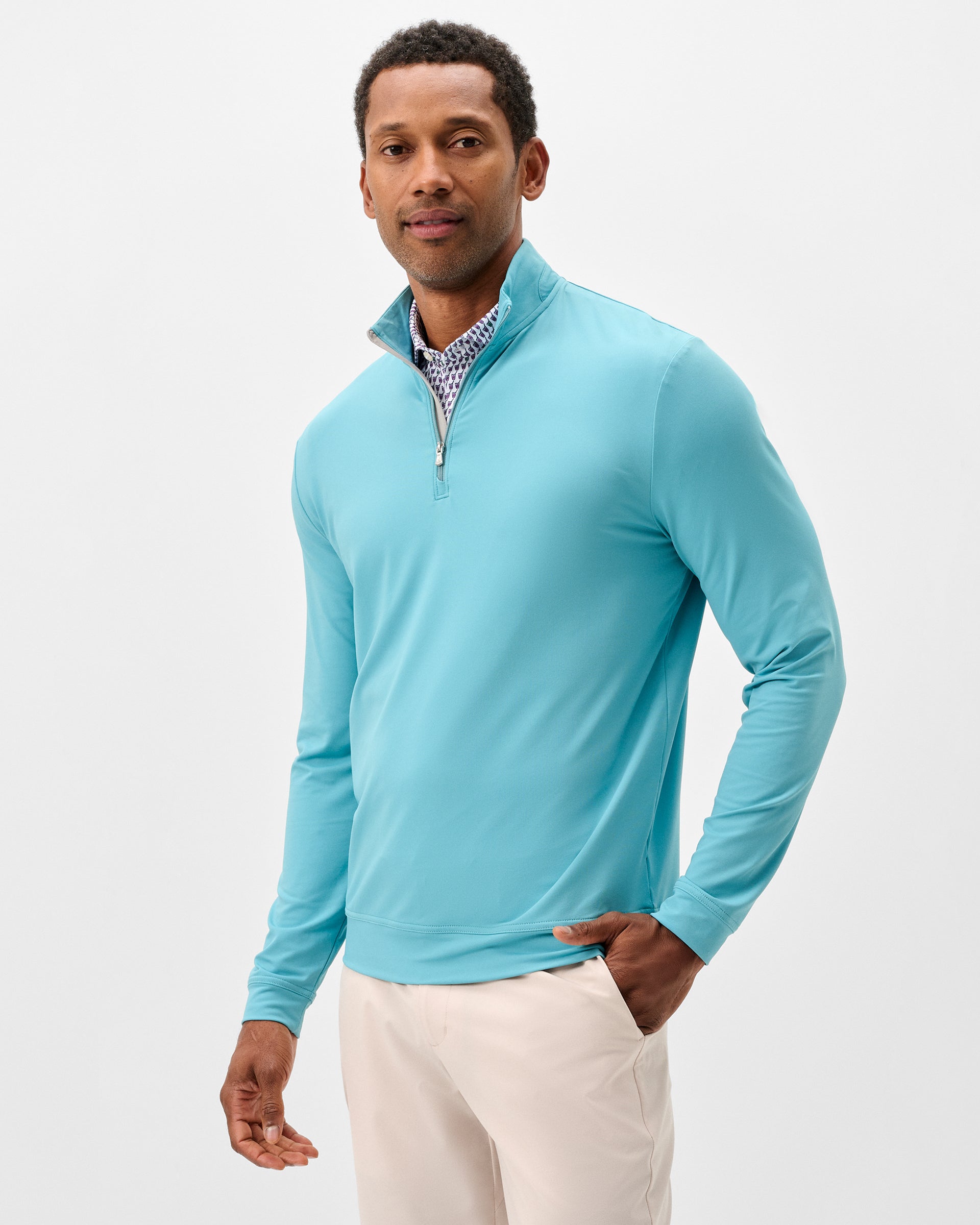 Johnnie-O Motion Performance 1/4 Zip, Tropical