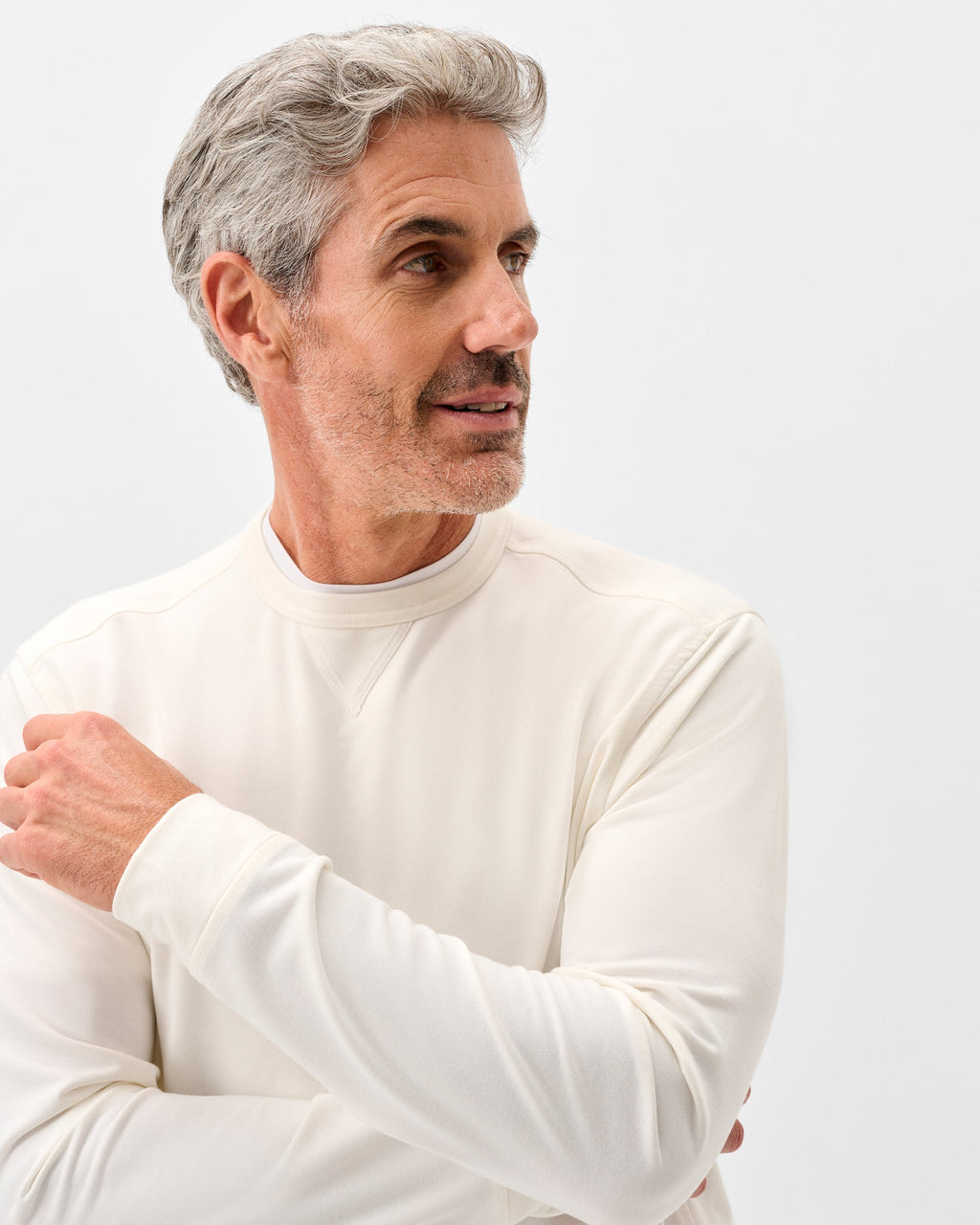 Johnnie-O Willard Drirelease® Crewneck Sweatshirt, Sand Dollar