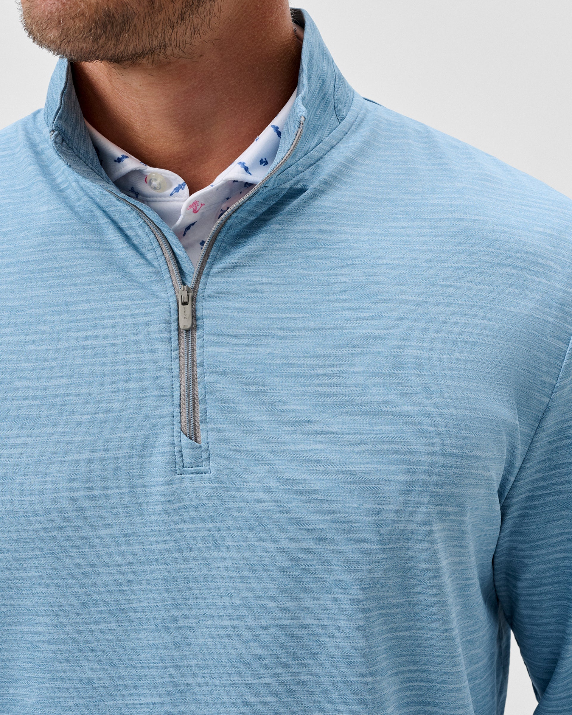 Johnnie-O Kanan Performance 1/4 Zip Pullover, Carbon Fiber