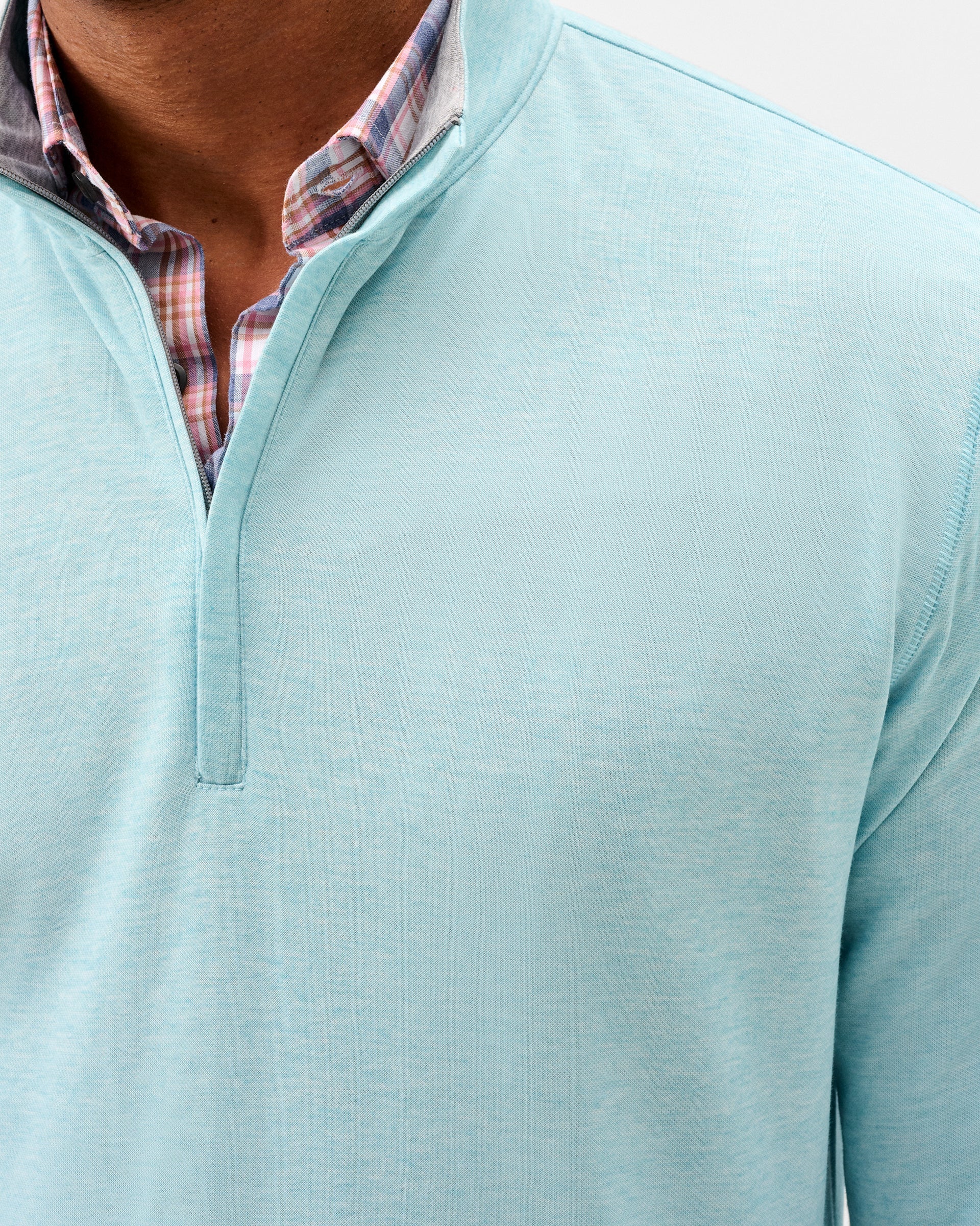 Johnnie-O Pircio Dri-Release Heathered 1/4 Zip Pullover, Tropical