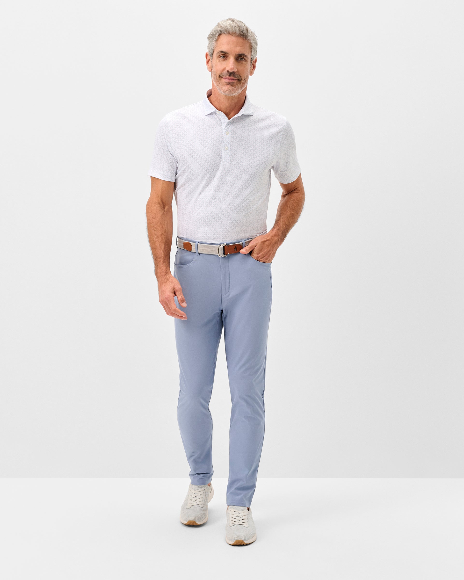 Johnnie-O Cross Country Flex Pant, Mid Blue